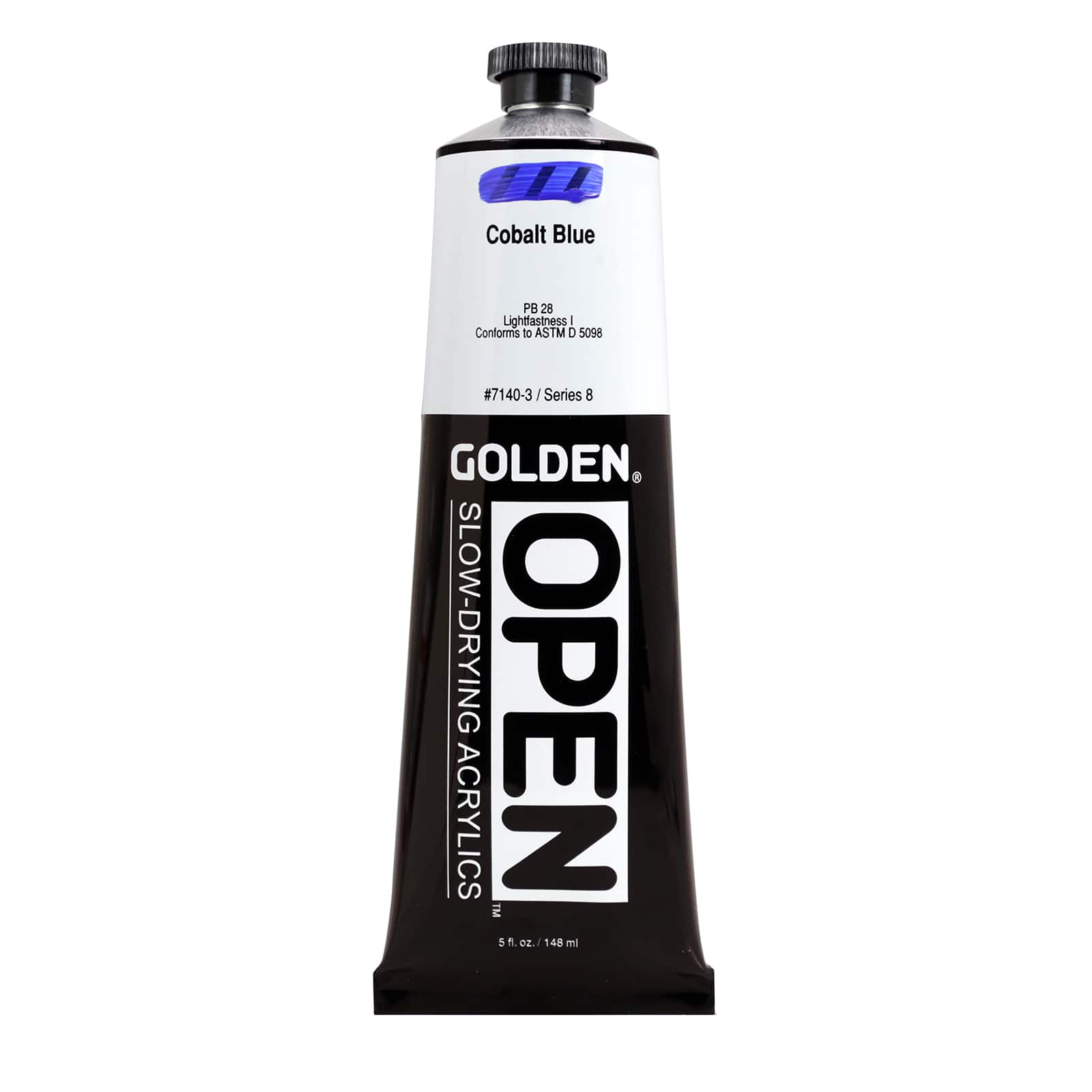 Golden OPEN Slow-Drying Acrylics, 5 oz Paint in Cobalt Blue