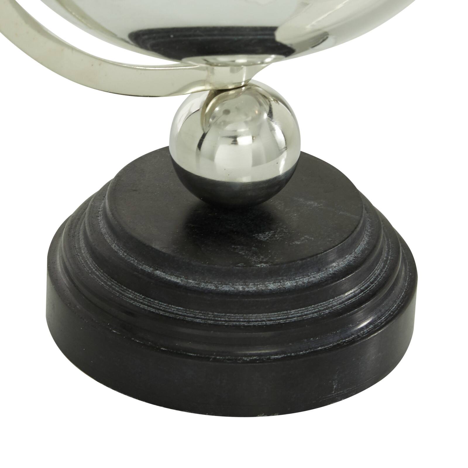 13&#x22; Silver Ceramic Glam Globe