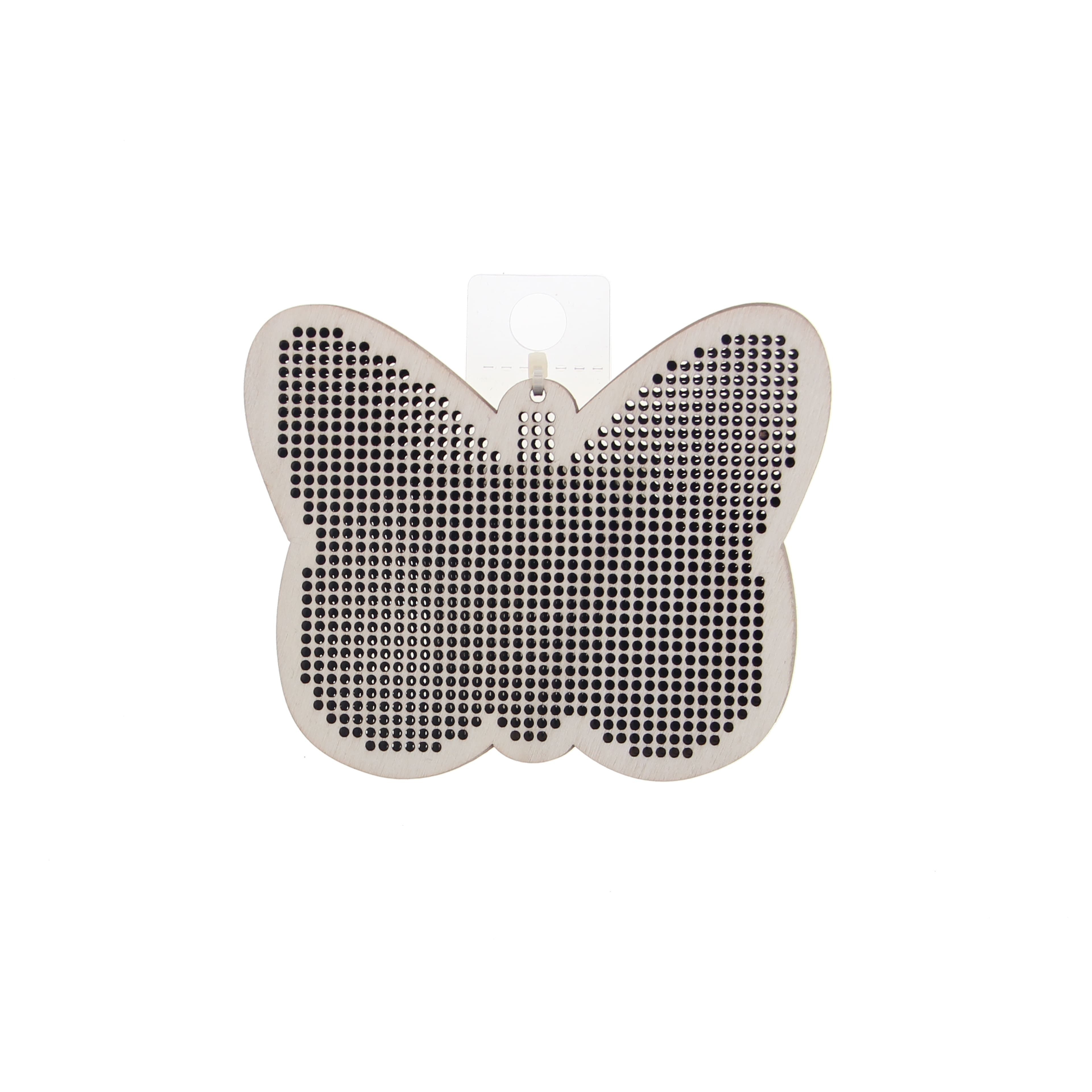 4" Butterfly Cross Stitch Wood Canvas, 4ct. by Loops & Threads®