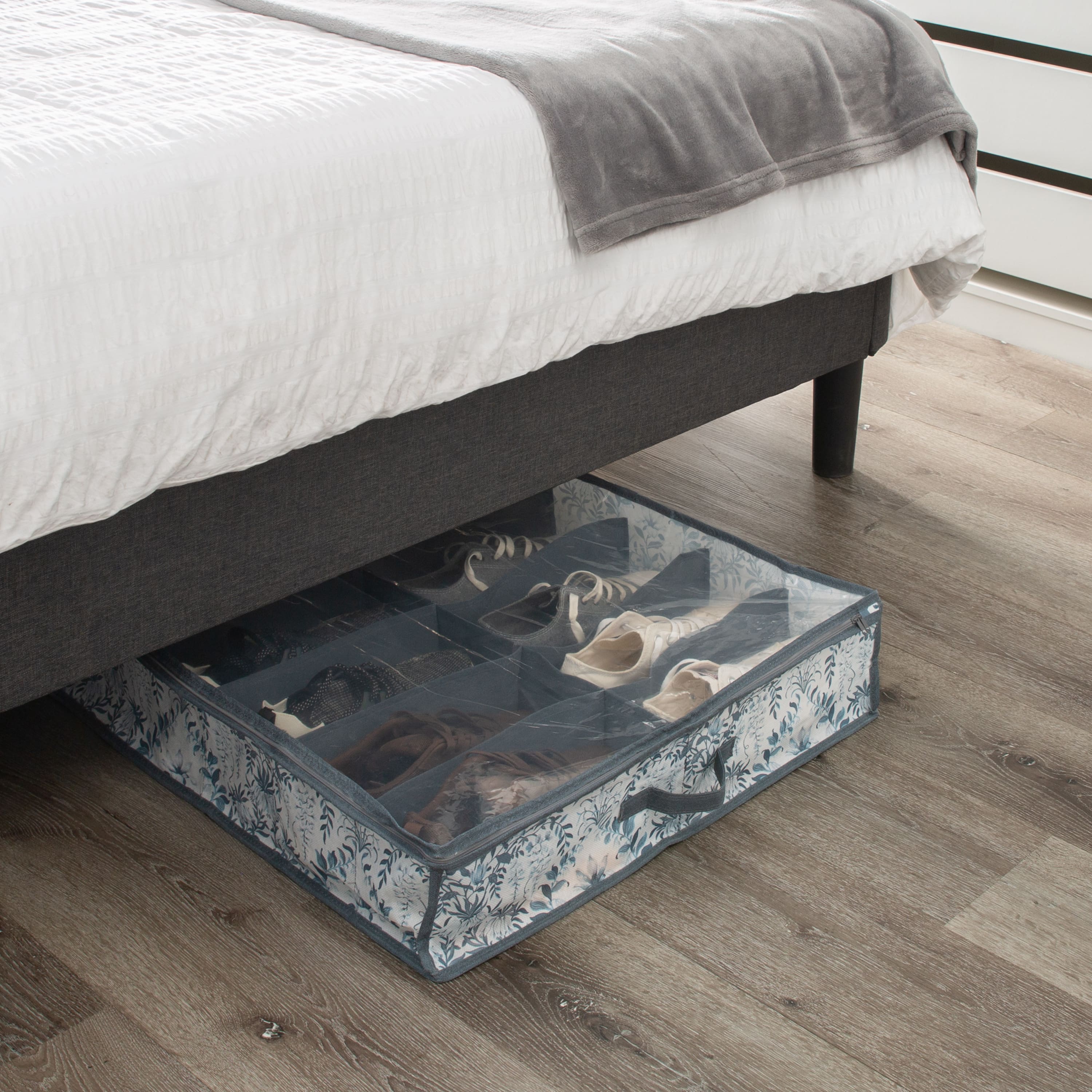 Laura Ashley Parterre 12-Pair Under The Bed Shoe Storage Bag