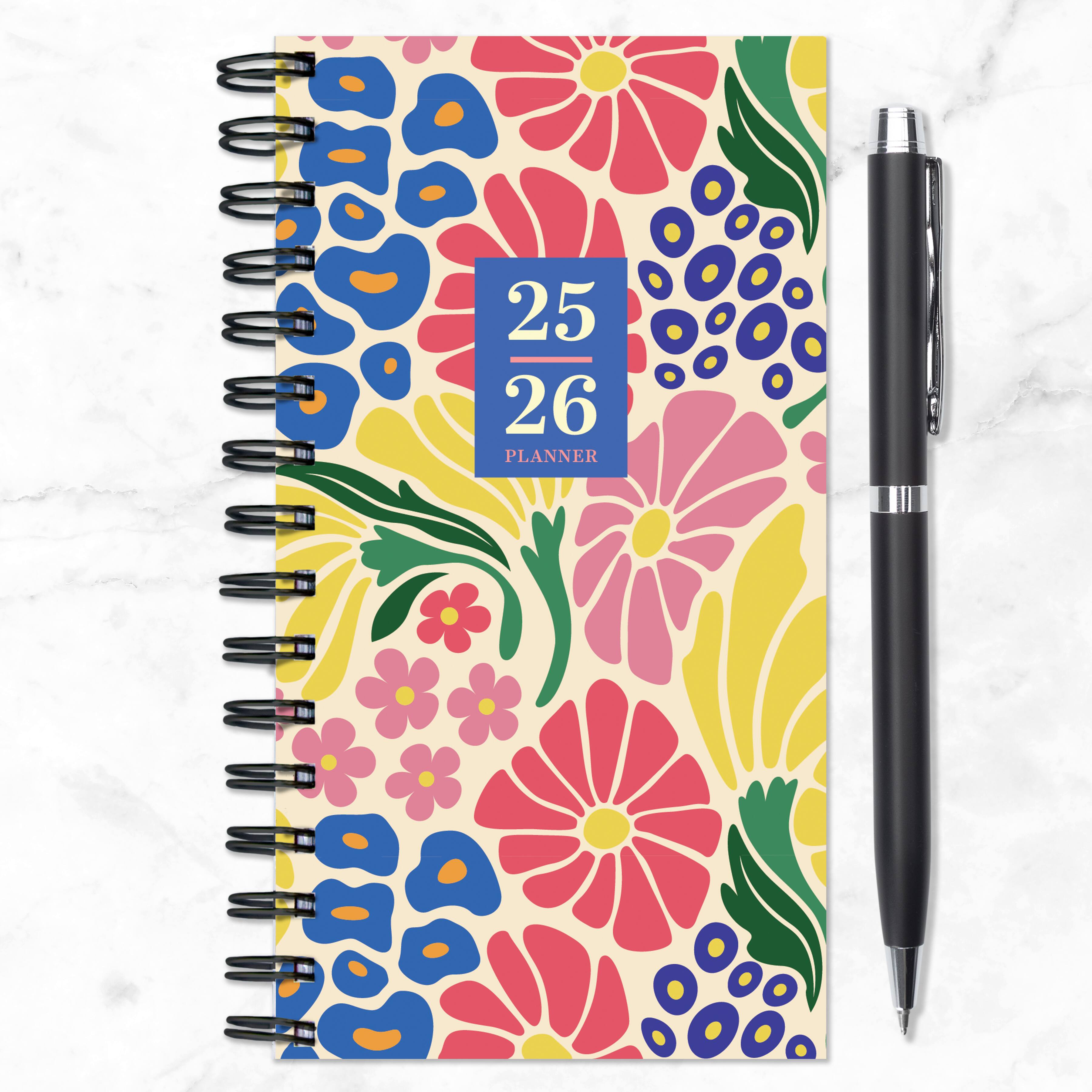 TF Publishing 2025-2026 Floral Medley Small Weekly/Monthly Planner