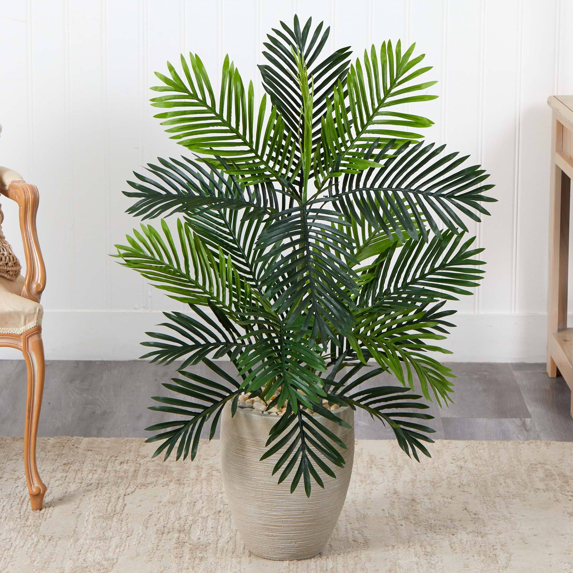 3.5ft. Artificial Paradise Palm Tree in Sand Colored Planter