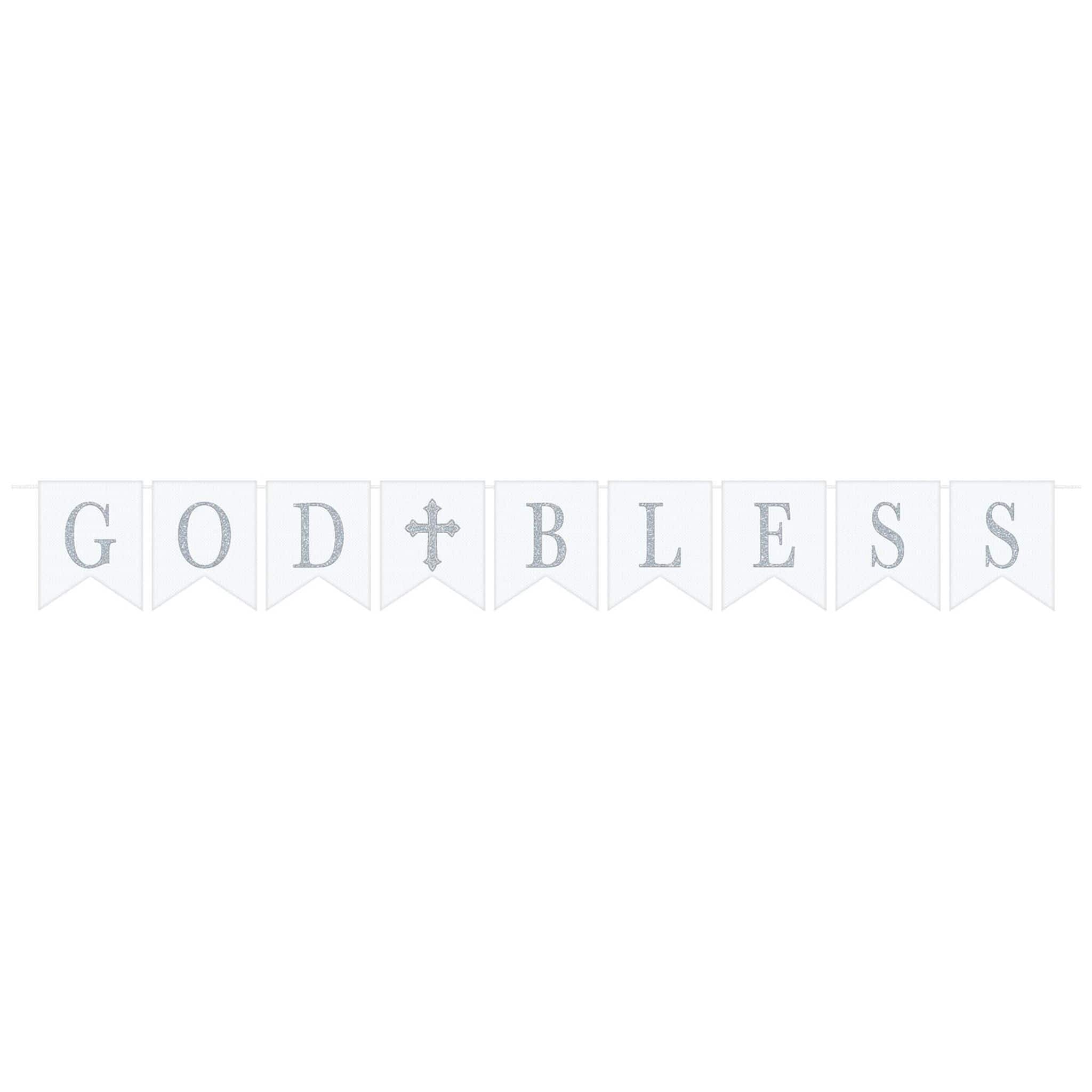101&#x27;&#x27; God Bless Holy Day Pennant Banner