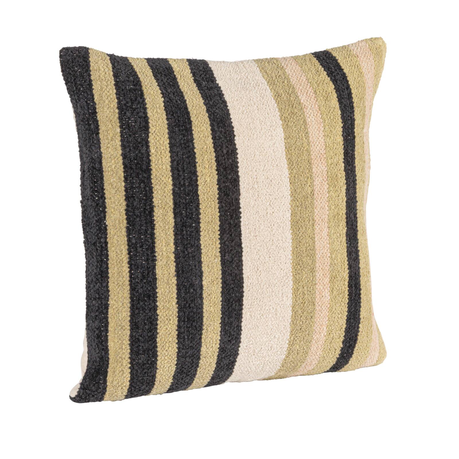 Hello Honey® 20" Neutral Multicolor Striped Accent Pillow
