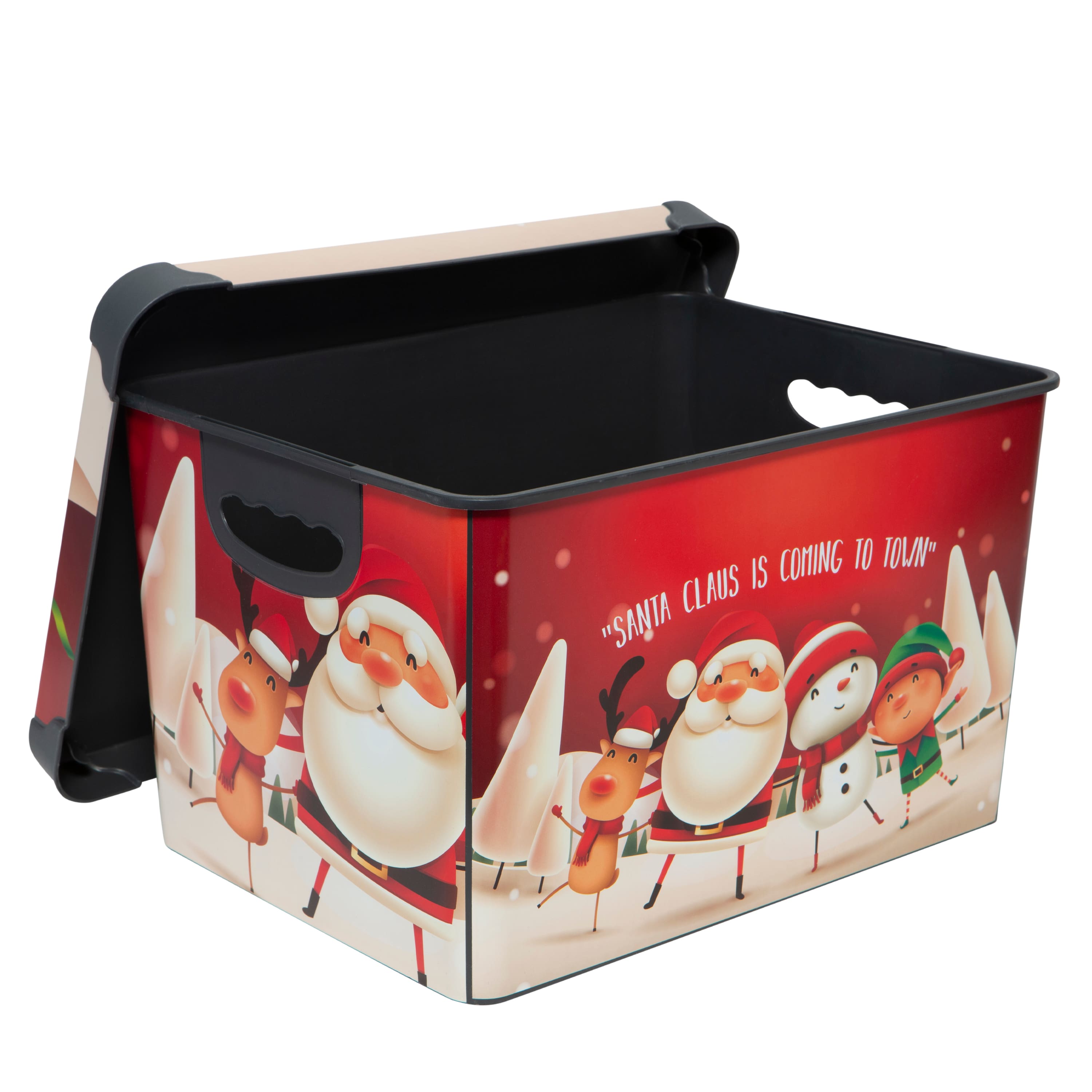 Simplify Santa Clause is Coming to Town Storage Tote Bin