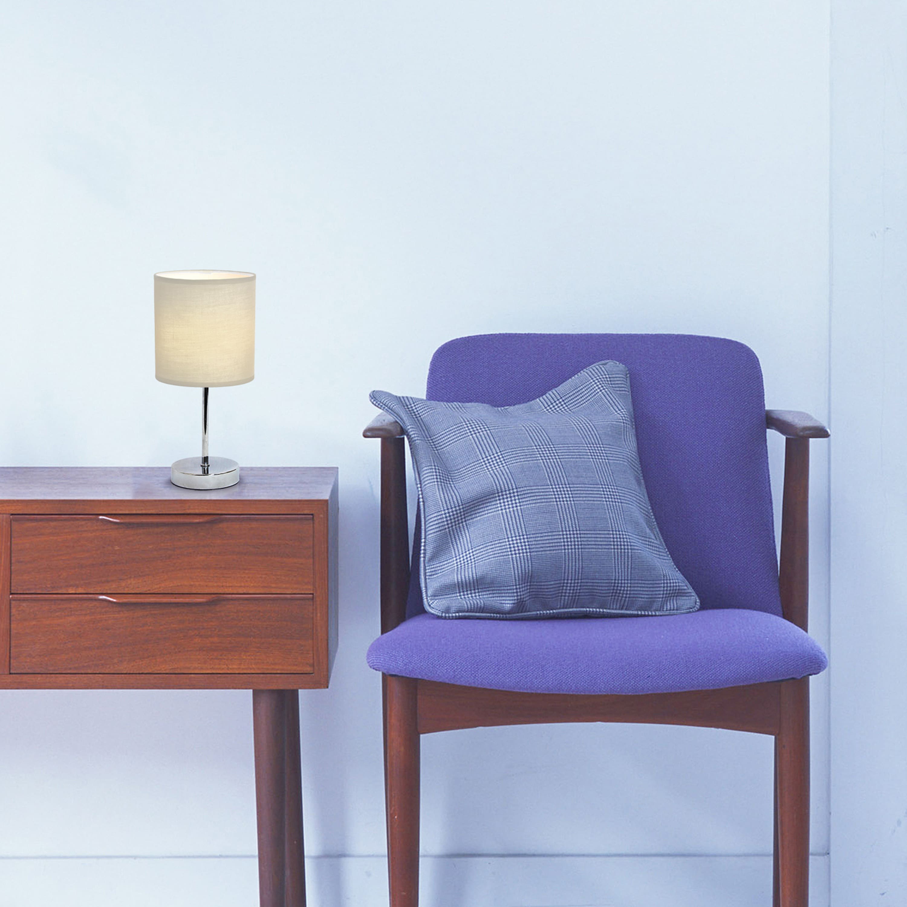 Simple Designs Chrome Mini Table Lamp