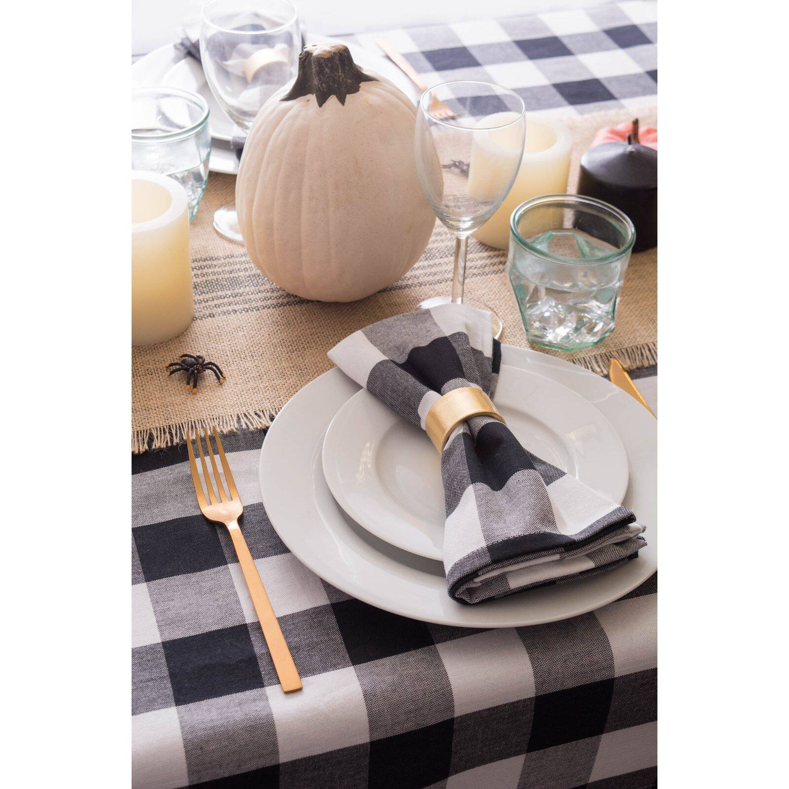 DII® Gold Round Painted Napkin Rings, 6ct.