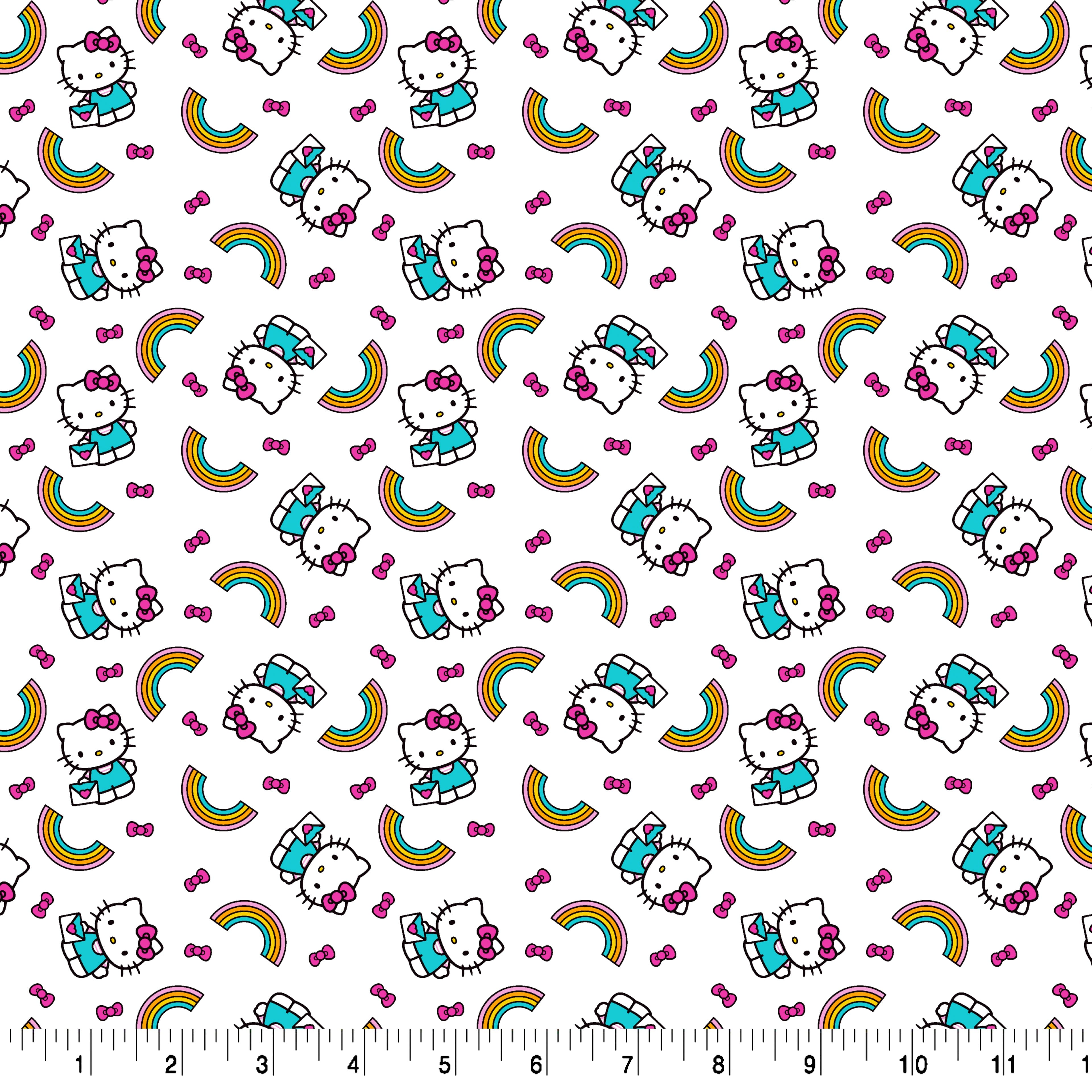 Hello Kitty&#xAE; Rainbow Toss Cotton Fabric