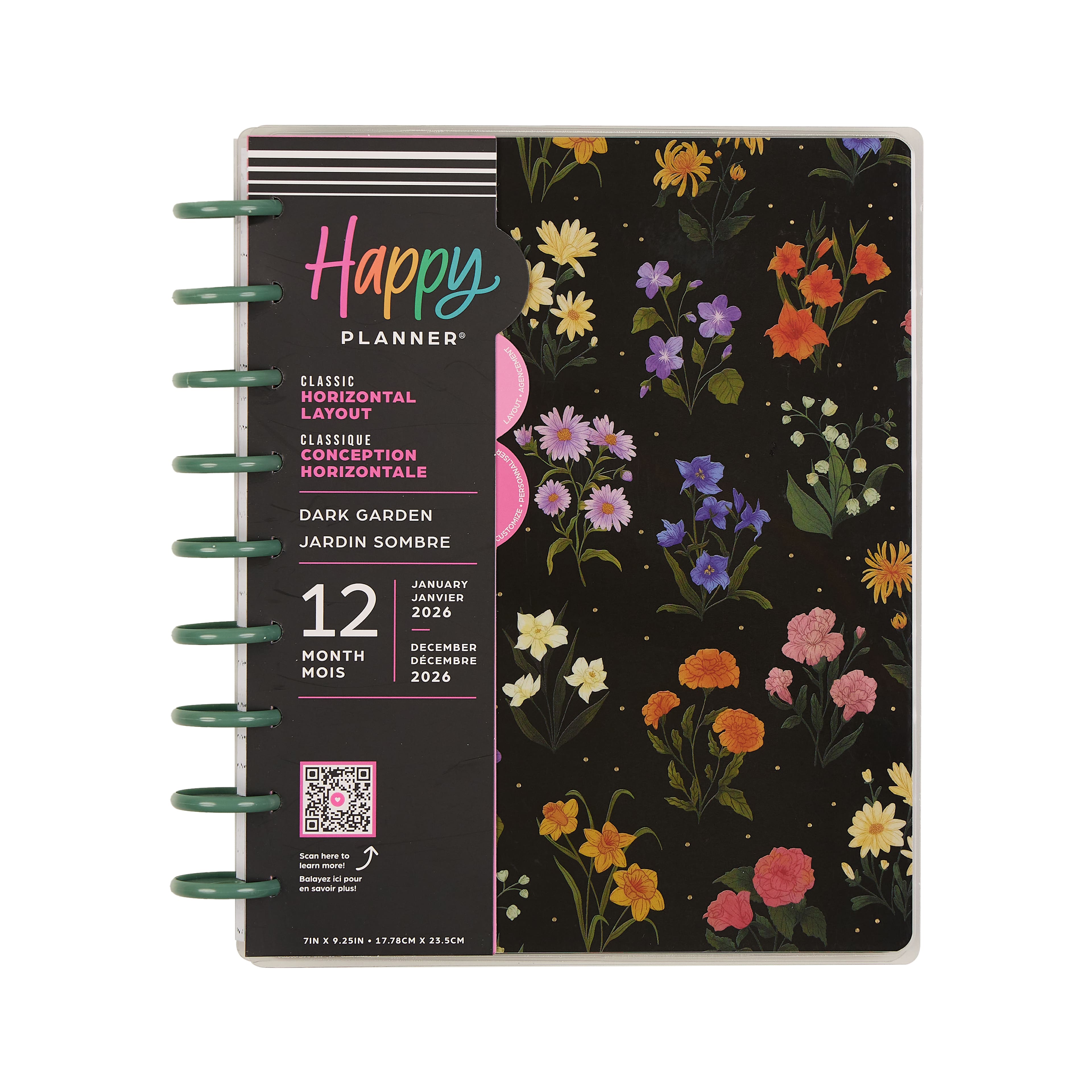 The Classic Happy Planner&#xAE; Dark Garden
