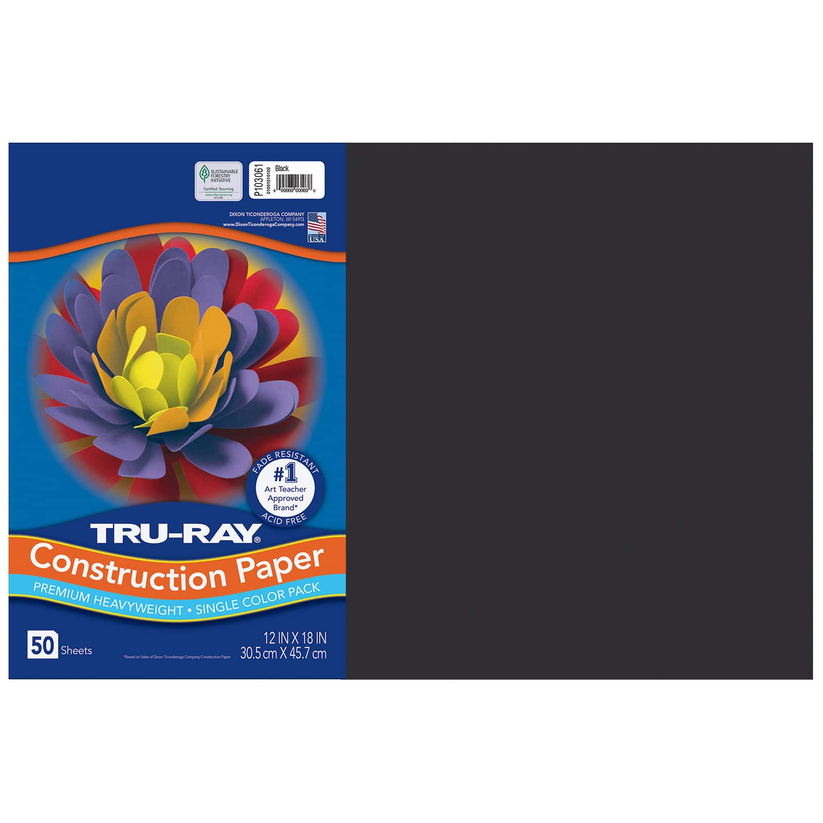 Tru-Ray® 12" x 18" Construction Paper, 50 Sheets