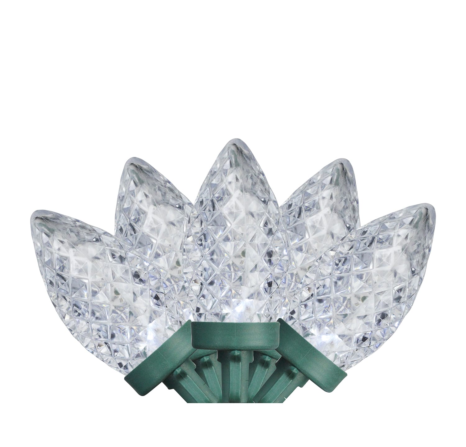 100ct. Faceted LED C9 Christmas String Lights