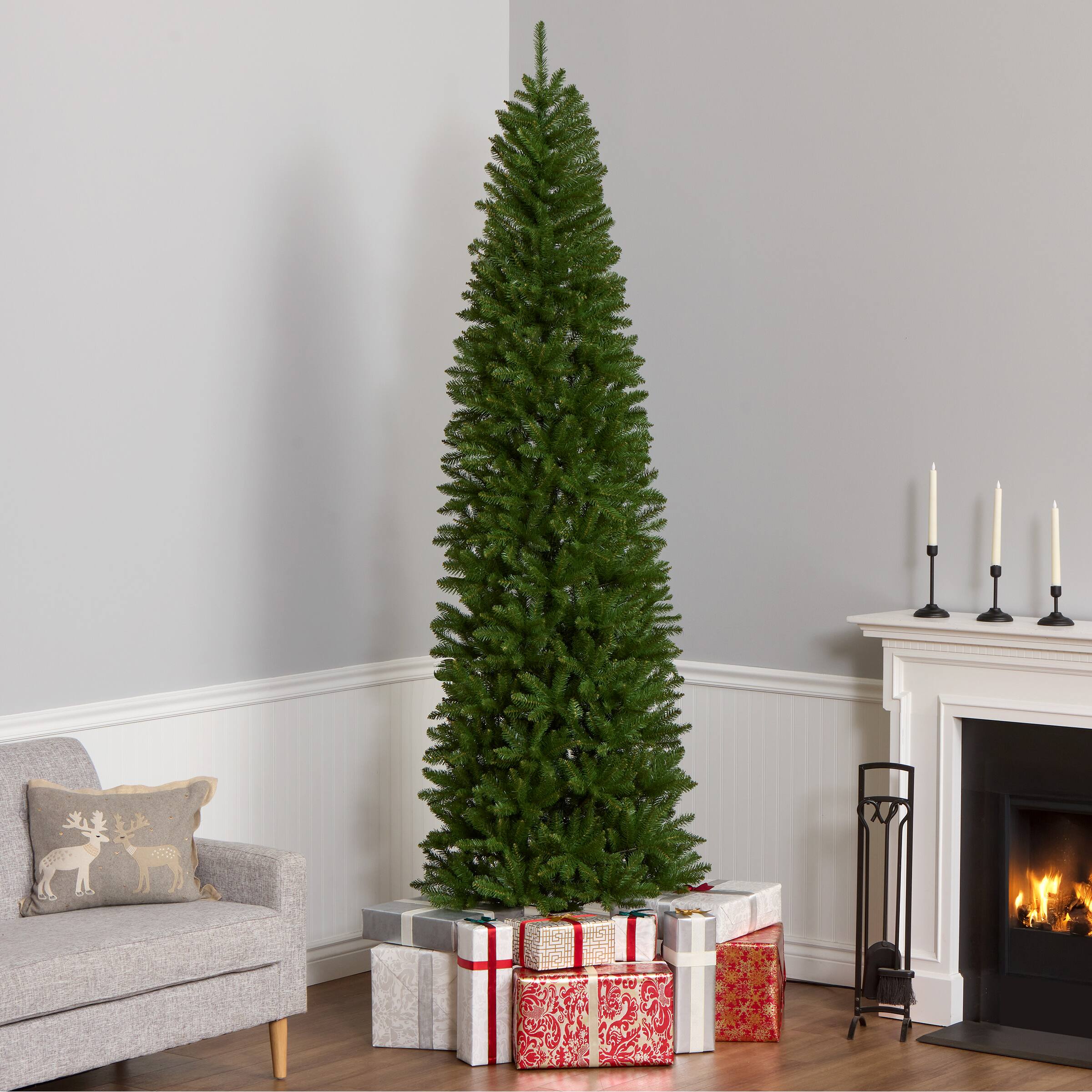 9ft. Unlit Kingswood® Fir Pencil Artificial Christmas Tree