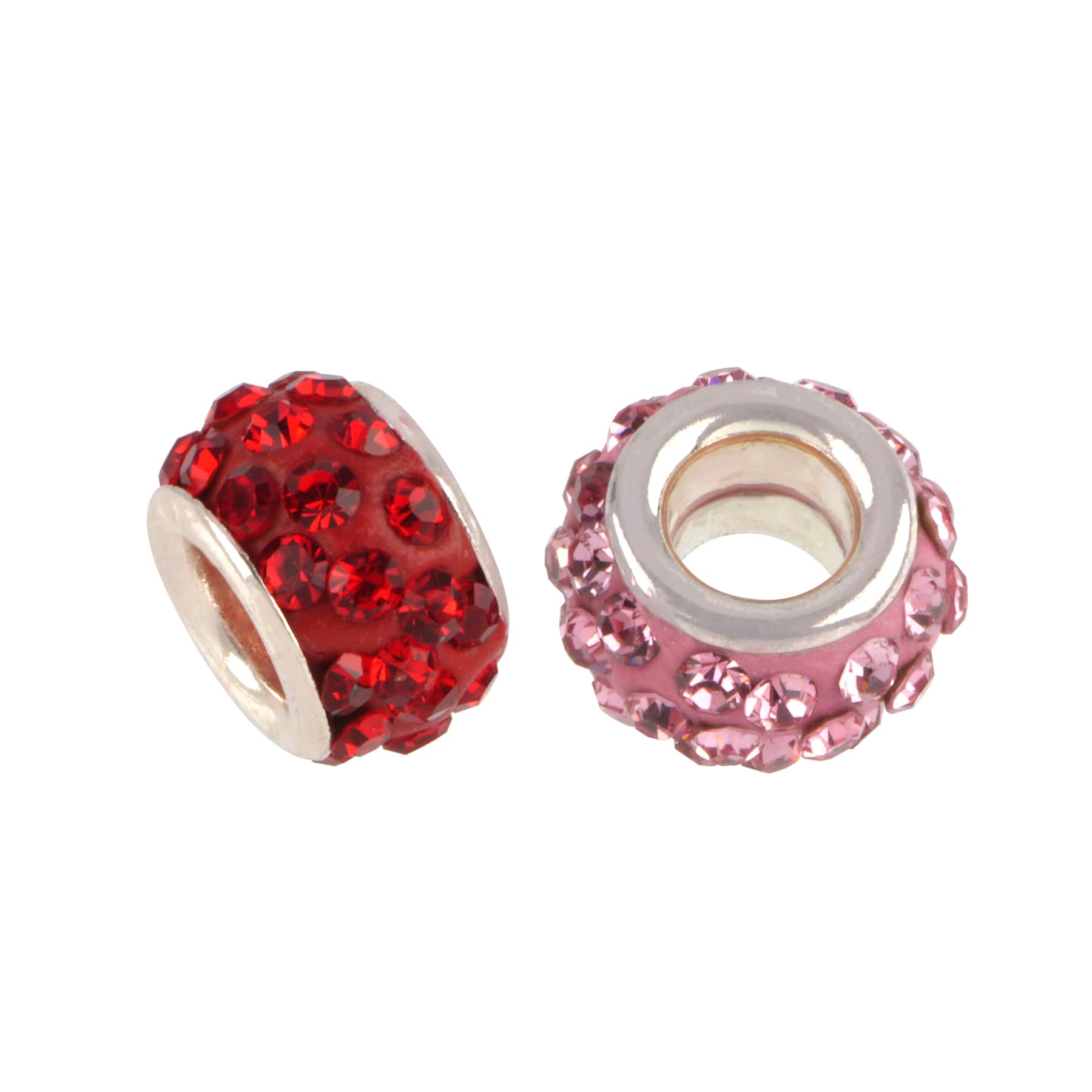 Glass Rhinestone &#x26; Clay Circle Charms by Bead Landing&#x2122;