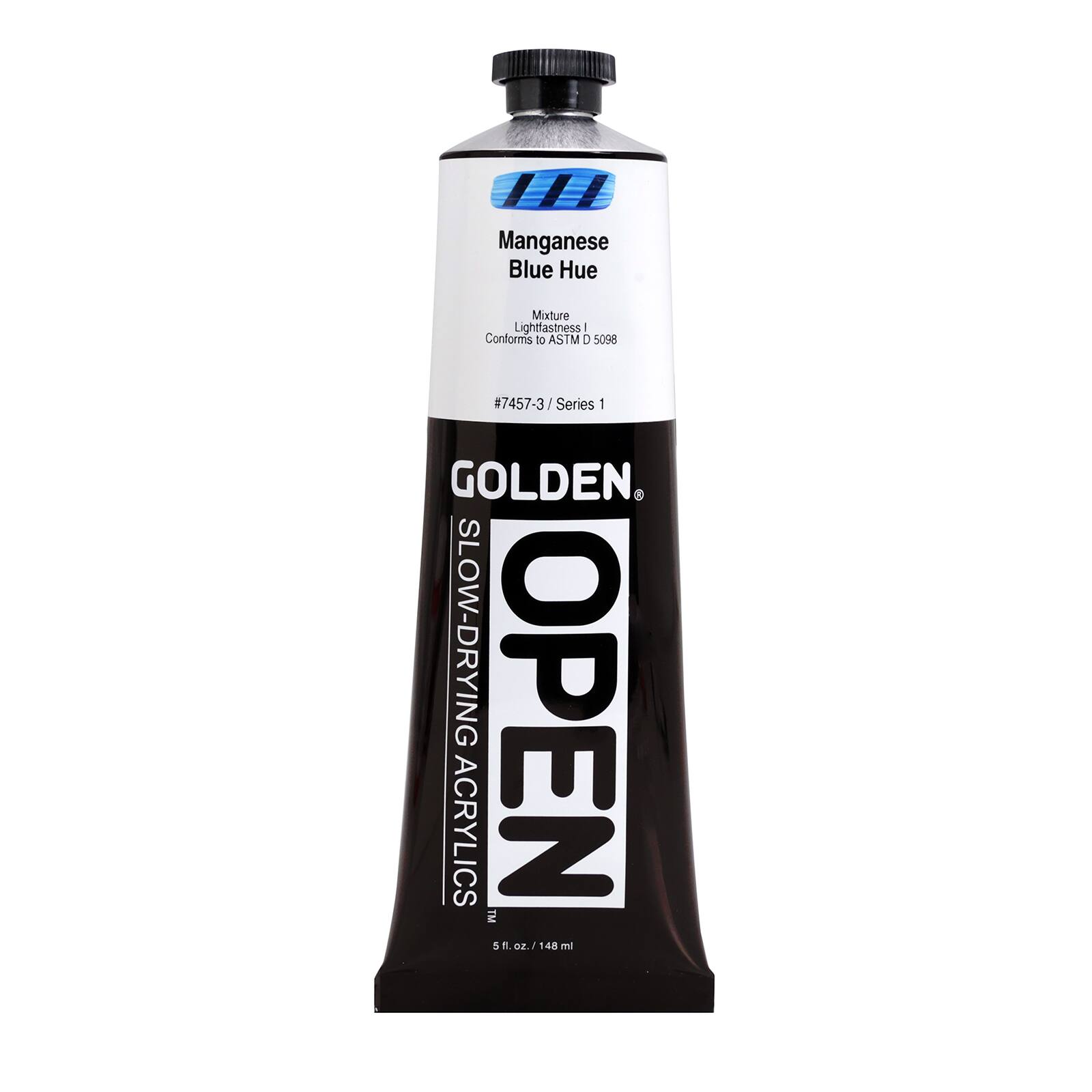 Golden OPEN Slow-Drying Acrylics, 5 oz Paint in Manganese Blue Hue
