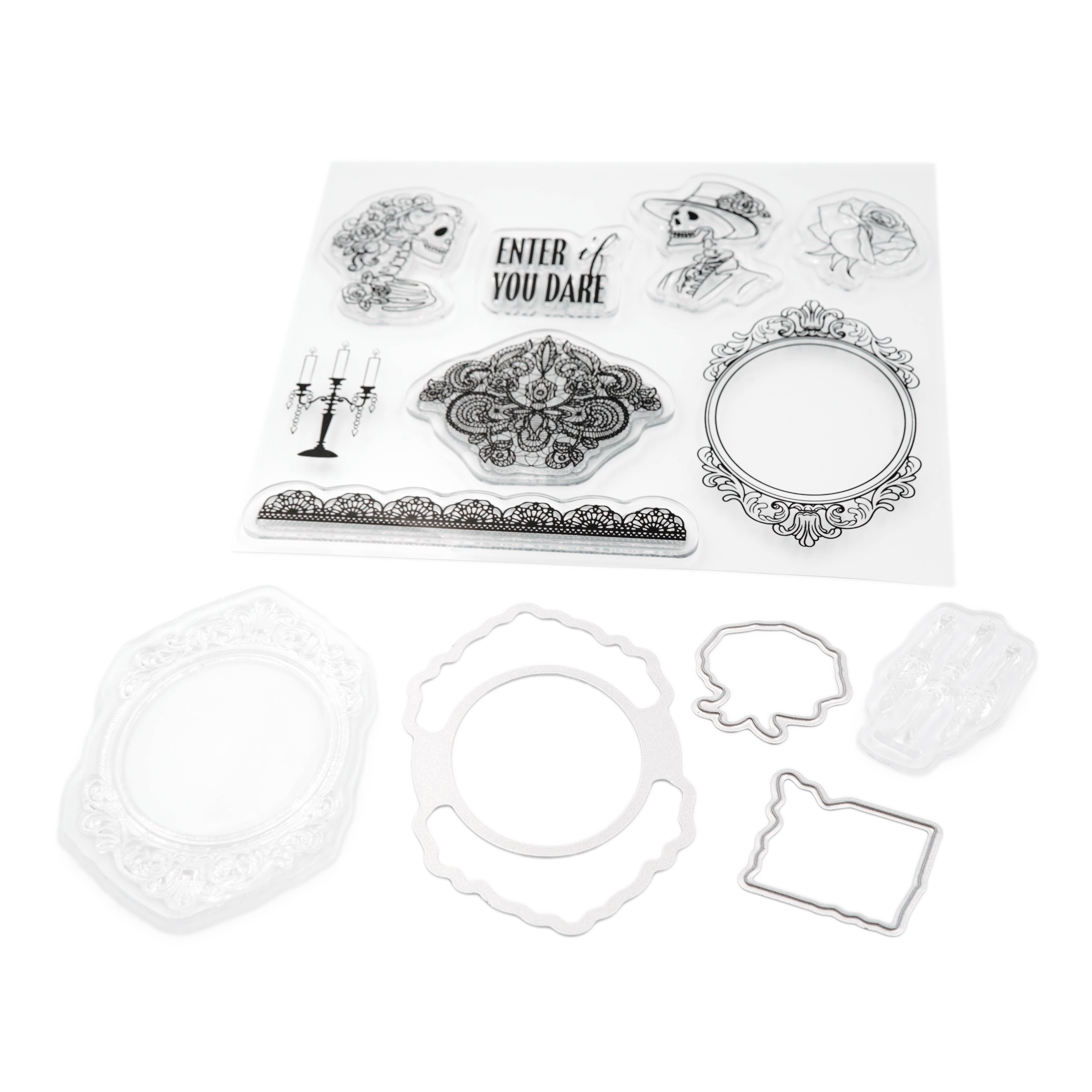 Dead Regency Clear Stamp &#x26; Metal Die Set by Recollections&#x2122;