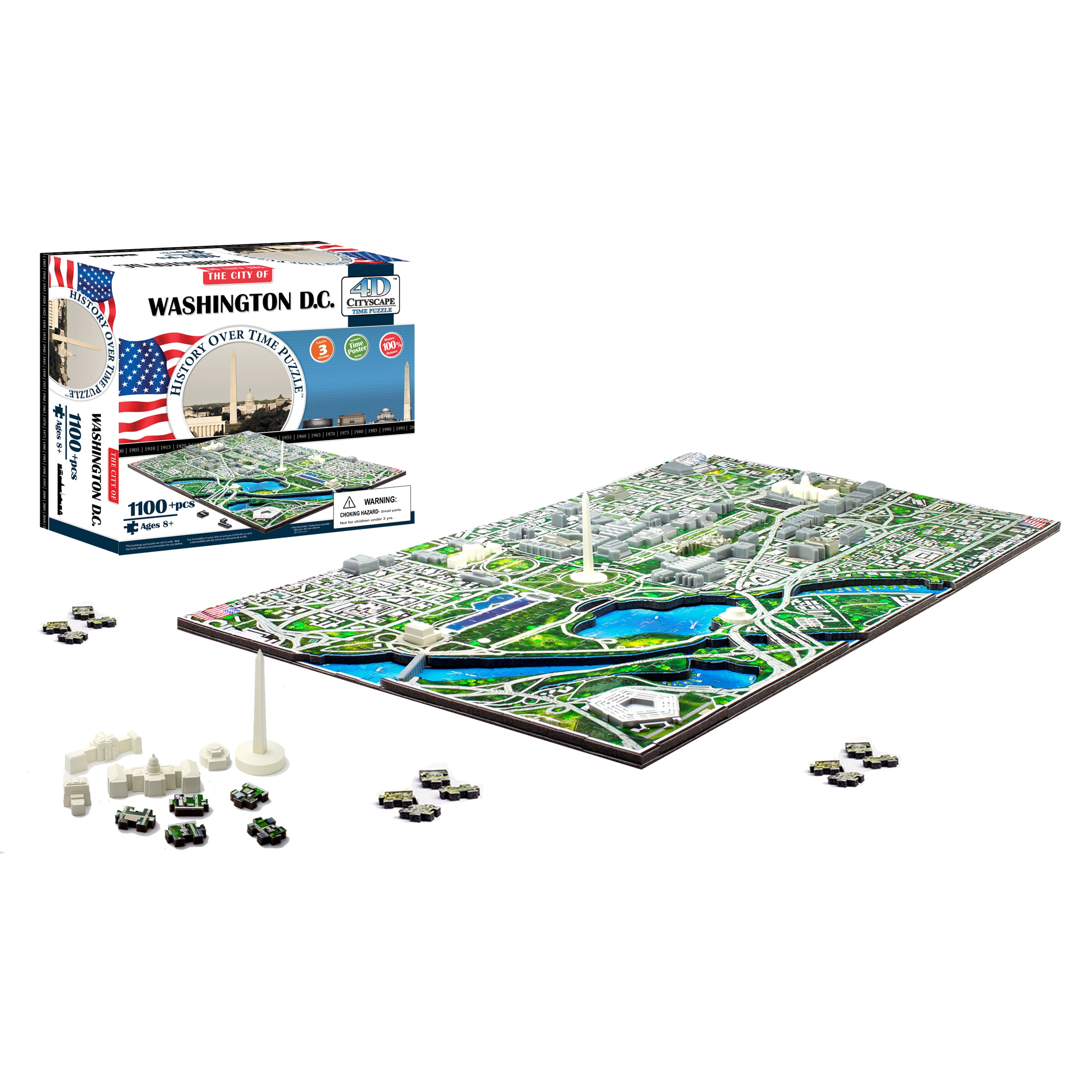 4D™ Cityscape Washington D.C., U.S.A. History Over Time Puzzle™