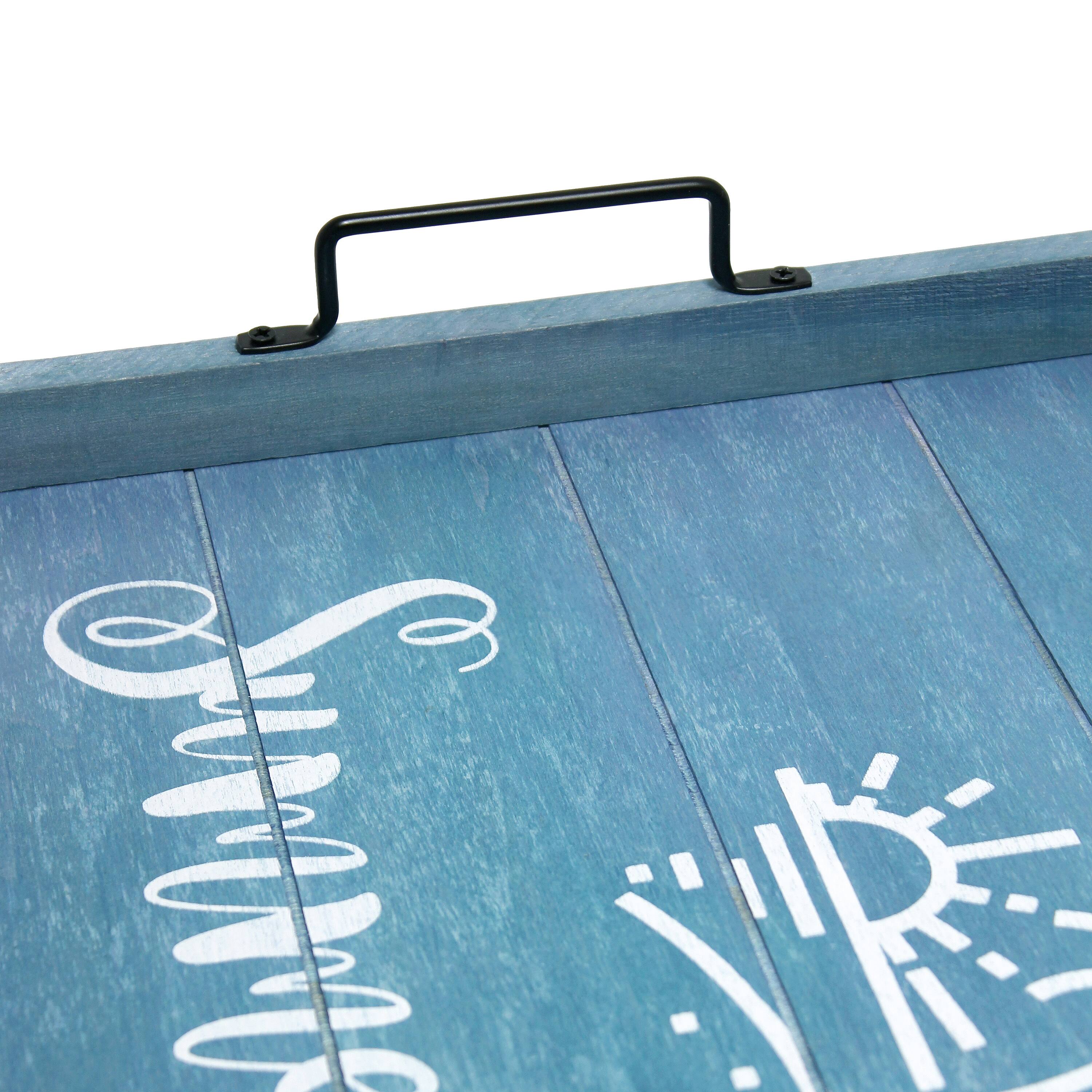 Elegant Designs™ 15.5" Summertime Serving Tray with Handles