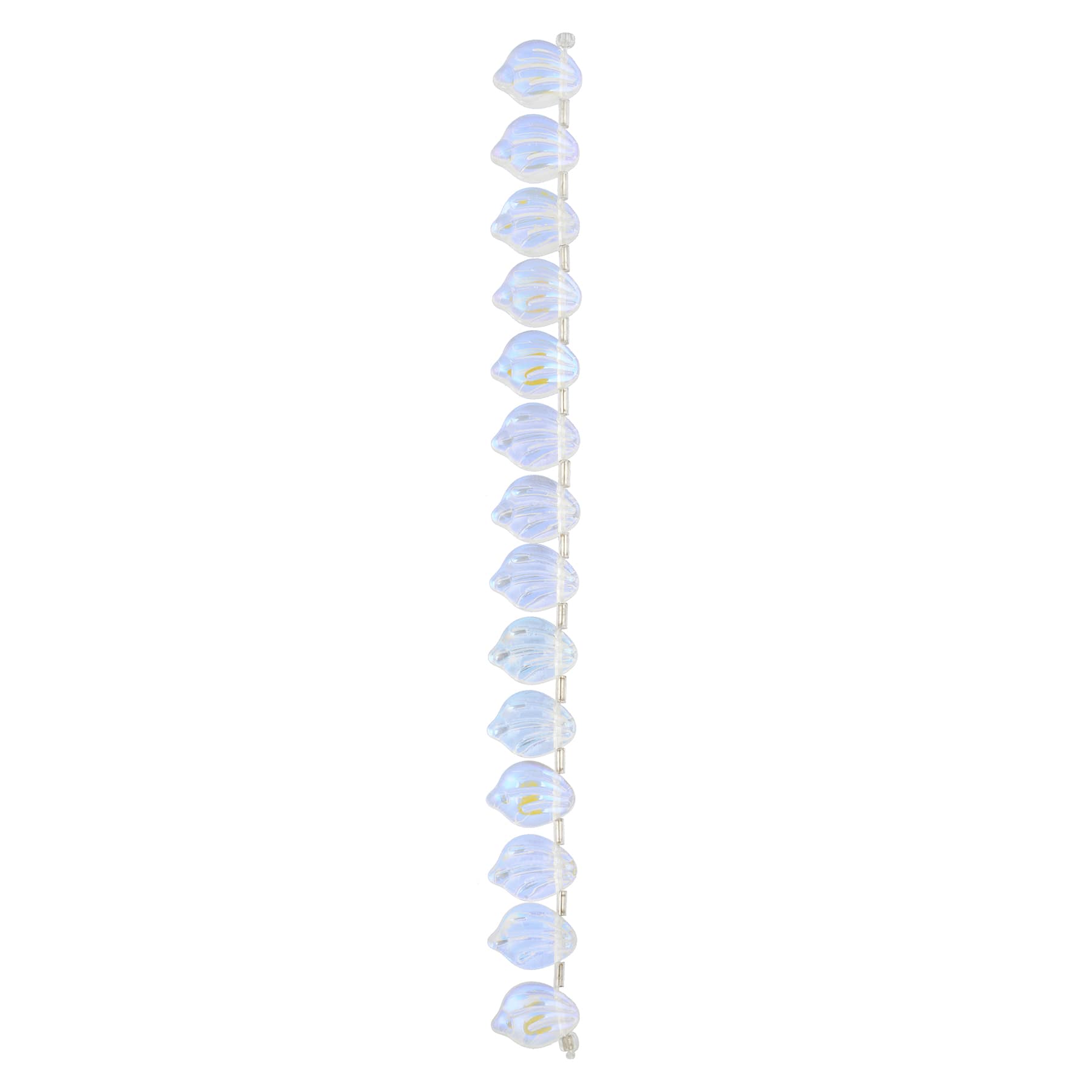 Clear Glass Leaf Beads, 15mm by Bead Landing&#x2122;