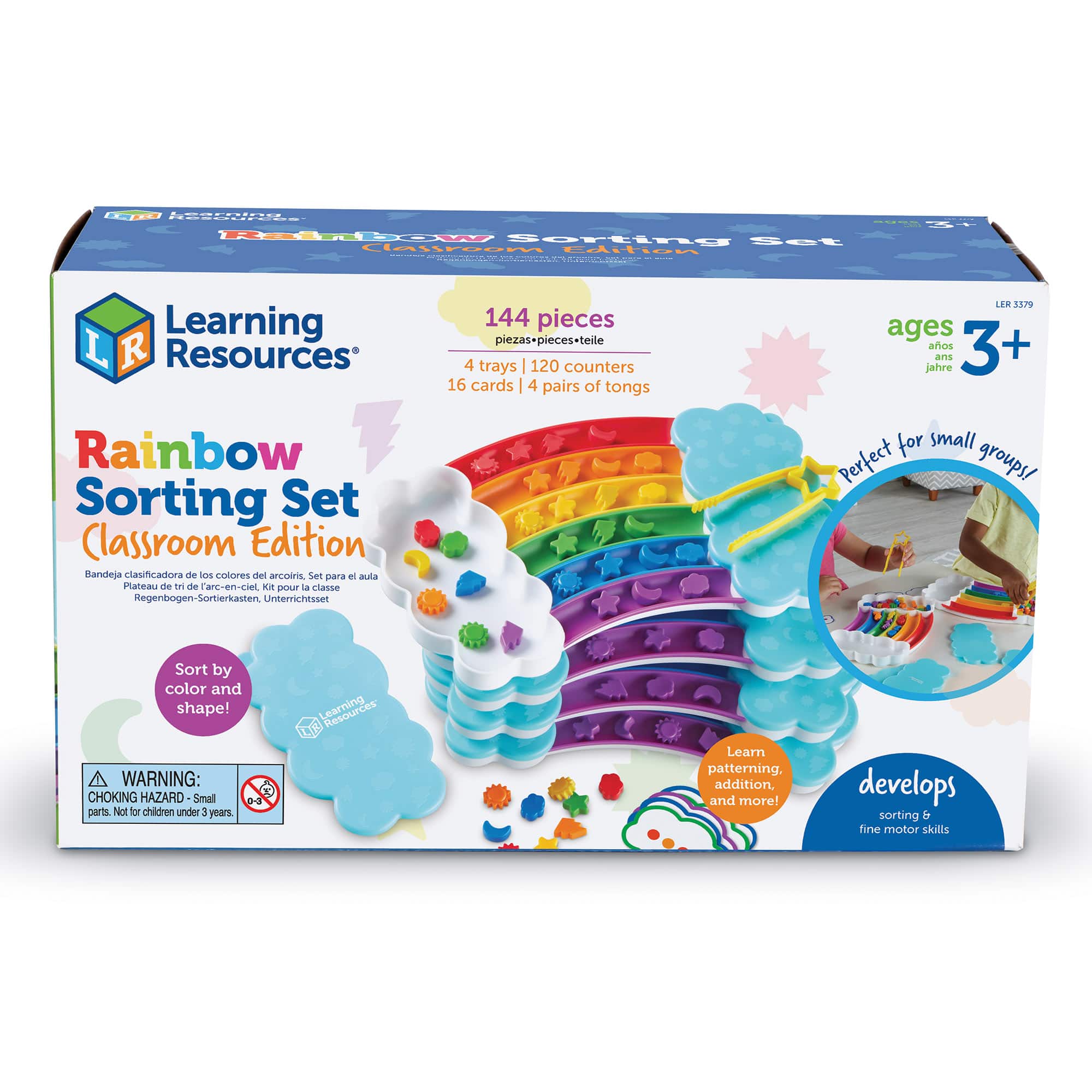 Learning Resources Rainbow Sorting Trays Classroom Edition