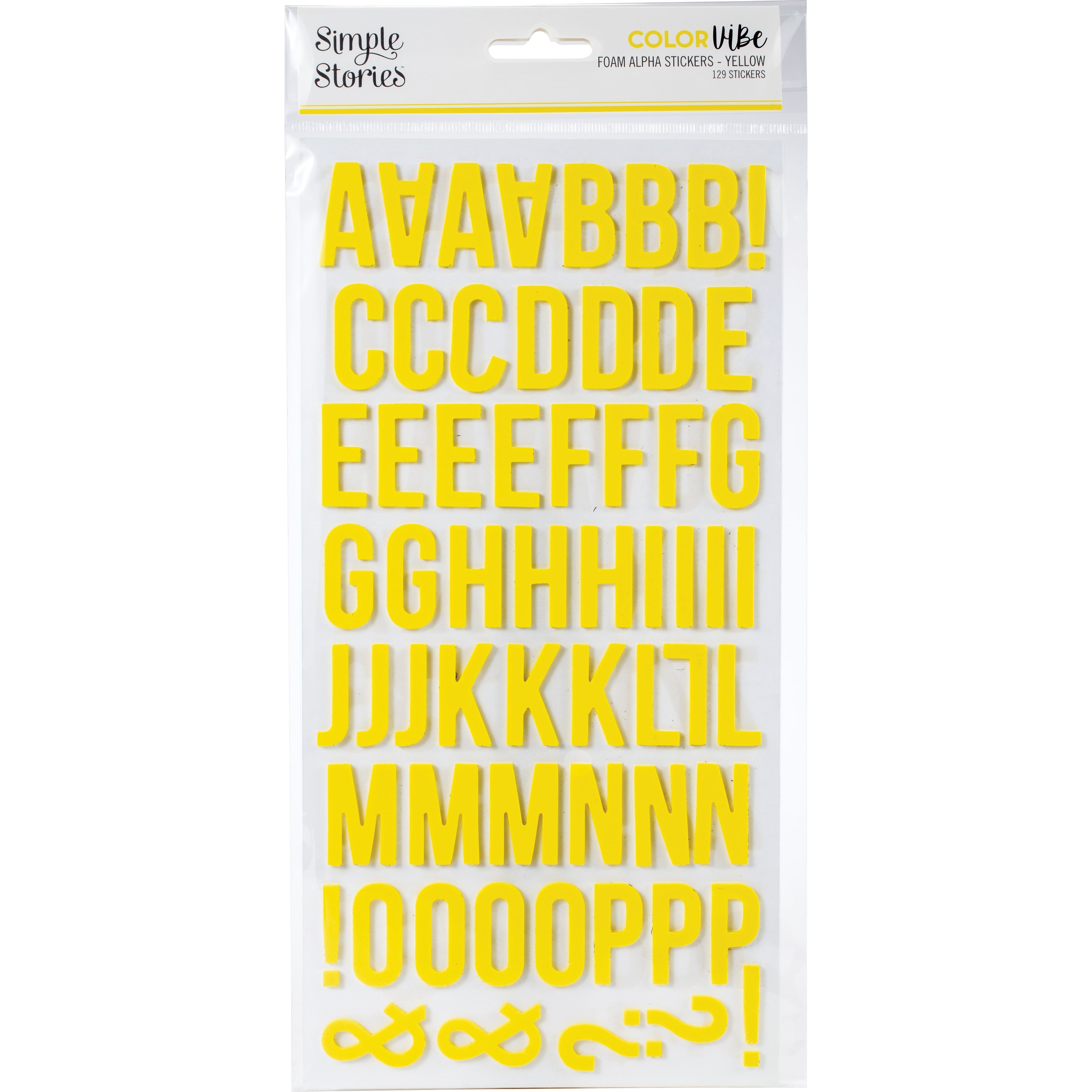 Thickers Colorful Alphabet Stickers