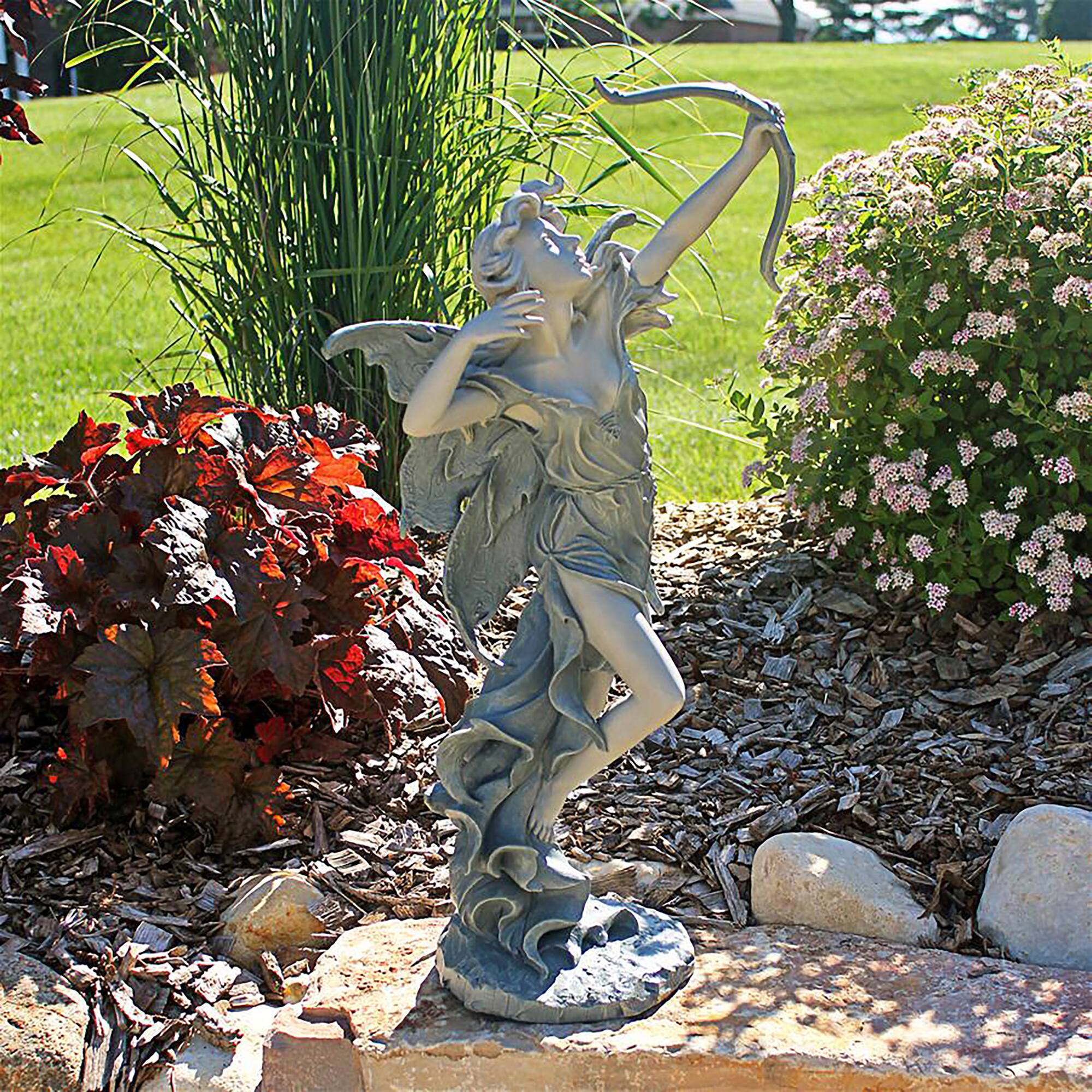 Design Toscano 22.5&#x22; Medium Rhiannon the Archer Garden Fairy Statue