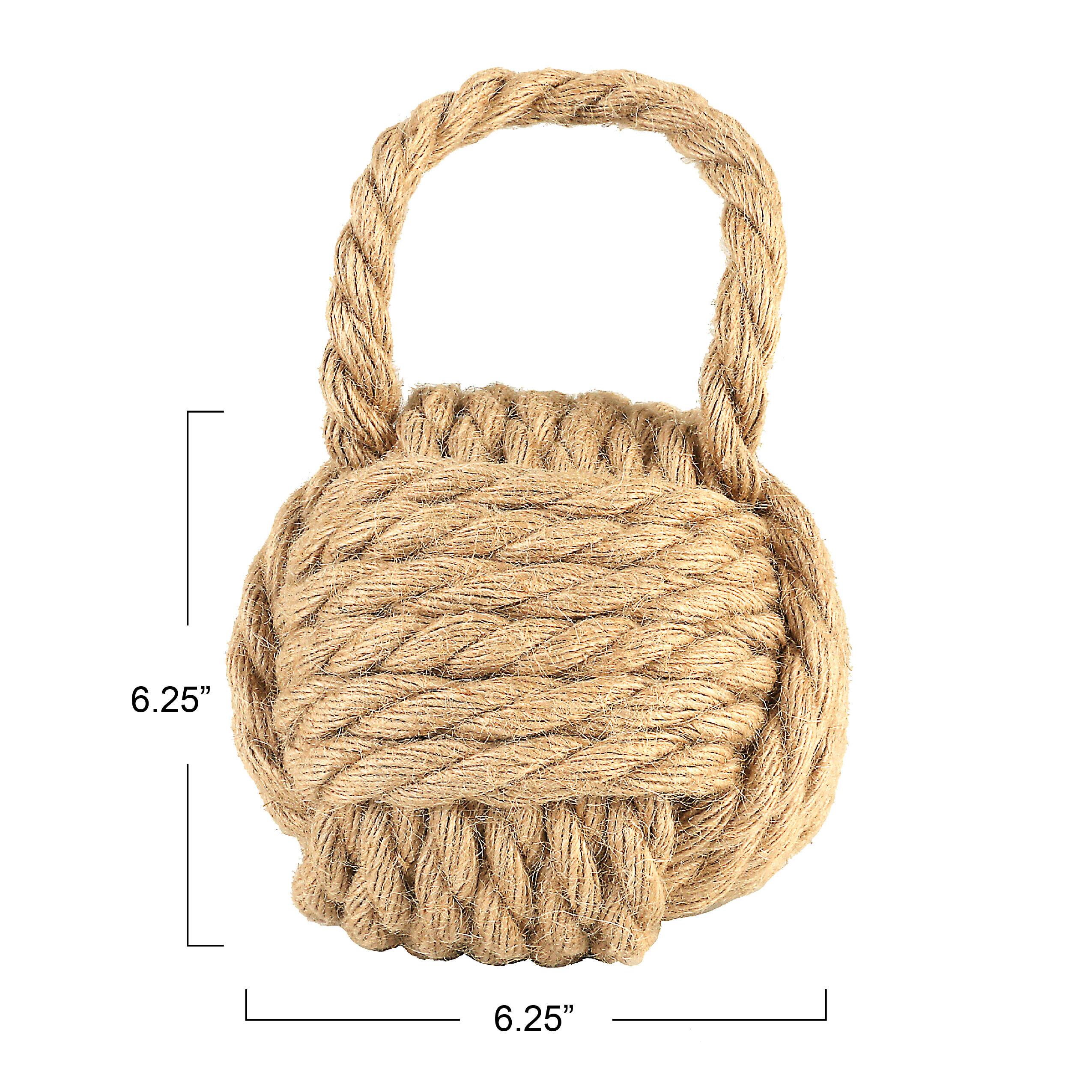 6.25&#x22; Rope Knot Cotton Door Stop