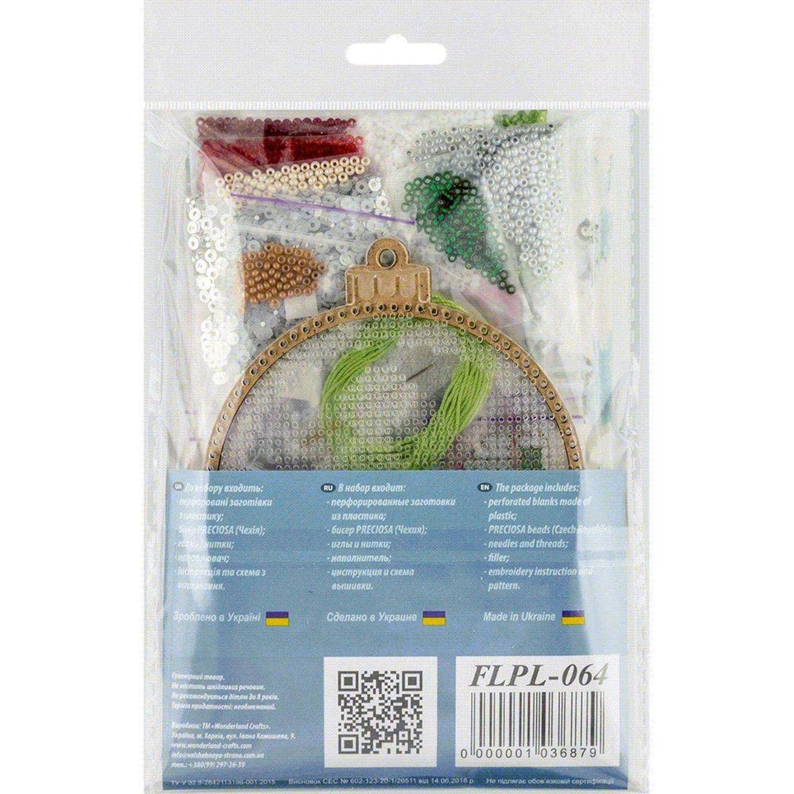 Wonderland Crafts Snowman &#x26; Santa Ball Ornament Bead Embroidery Kit