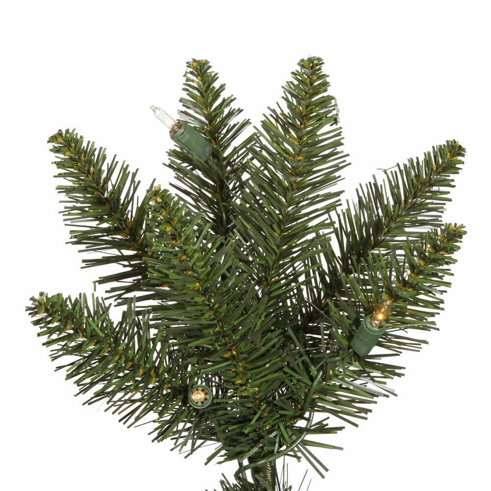 6.5ft. Pre-Lit Slim Durham Pine Artificial Christmas Tree, Clear Dura-Lit® Lights