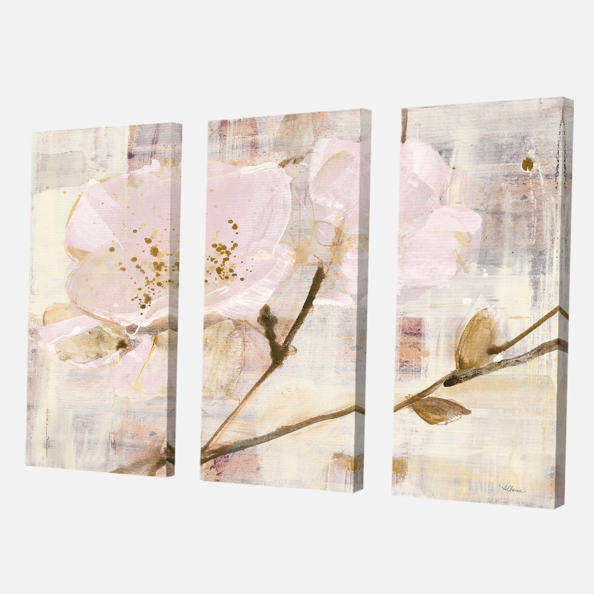 Designart - Elegance I Pink - Shabby Chic Canvas Art