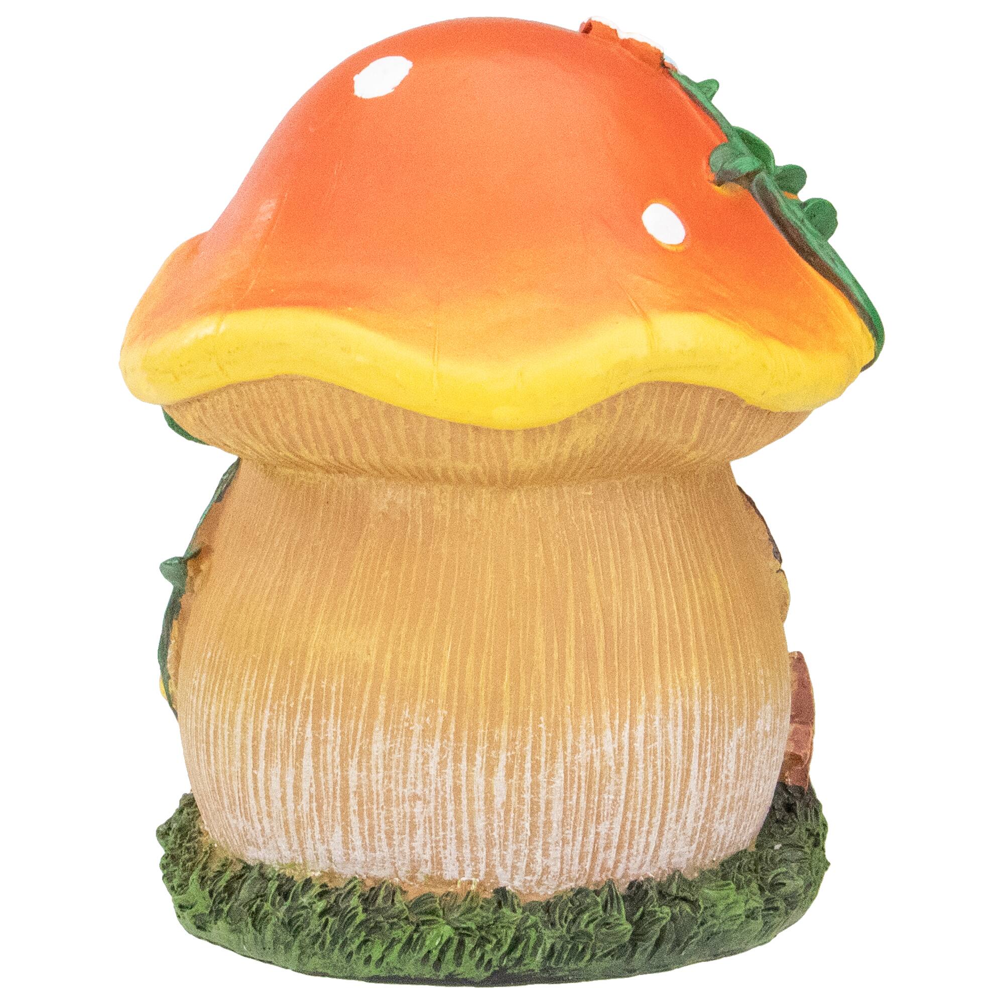 6.25" Mushroom House Outdoor Garden Statue