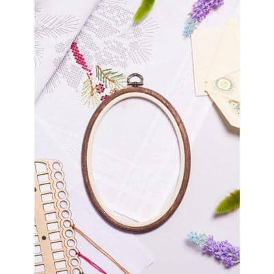 Nurge Flexi Hoop Telaio Rotondo Da Ricamo 20,5 Cm – Per Esporre Punto Croce