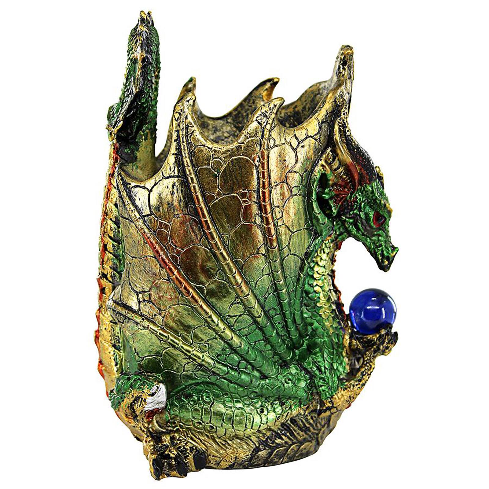 Design Toscano 6&#x22; Escritoire the Dragon Desk Accessory Sculpture