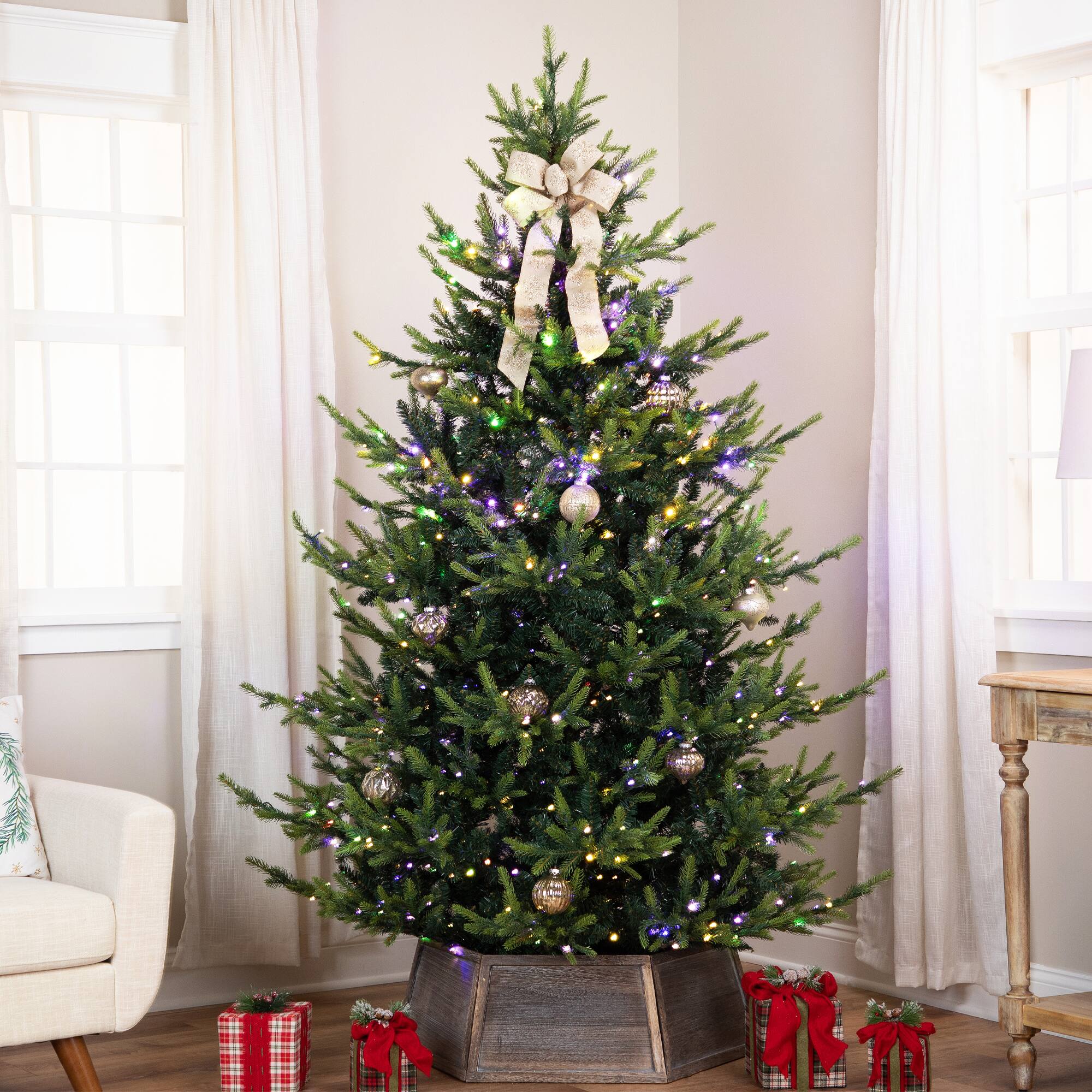 12'ft. Real Touch™ Elite Pre-Lit Glenmora Pine IPT Artificial Christmas Tree 