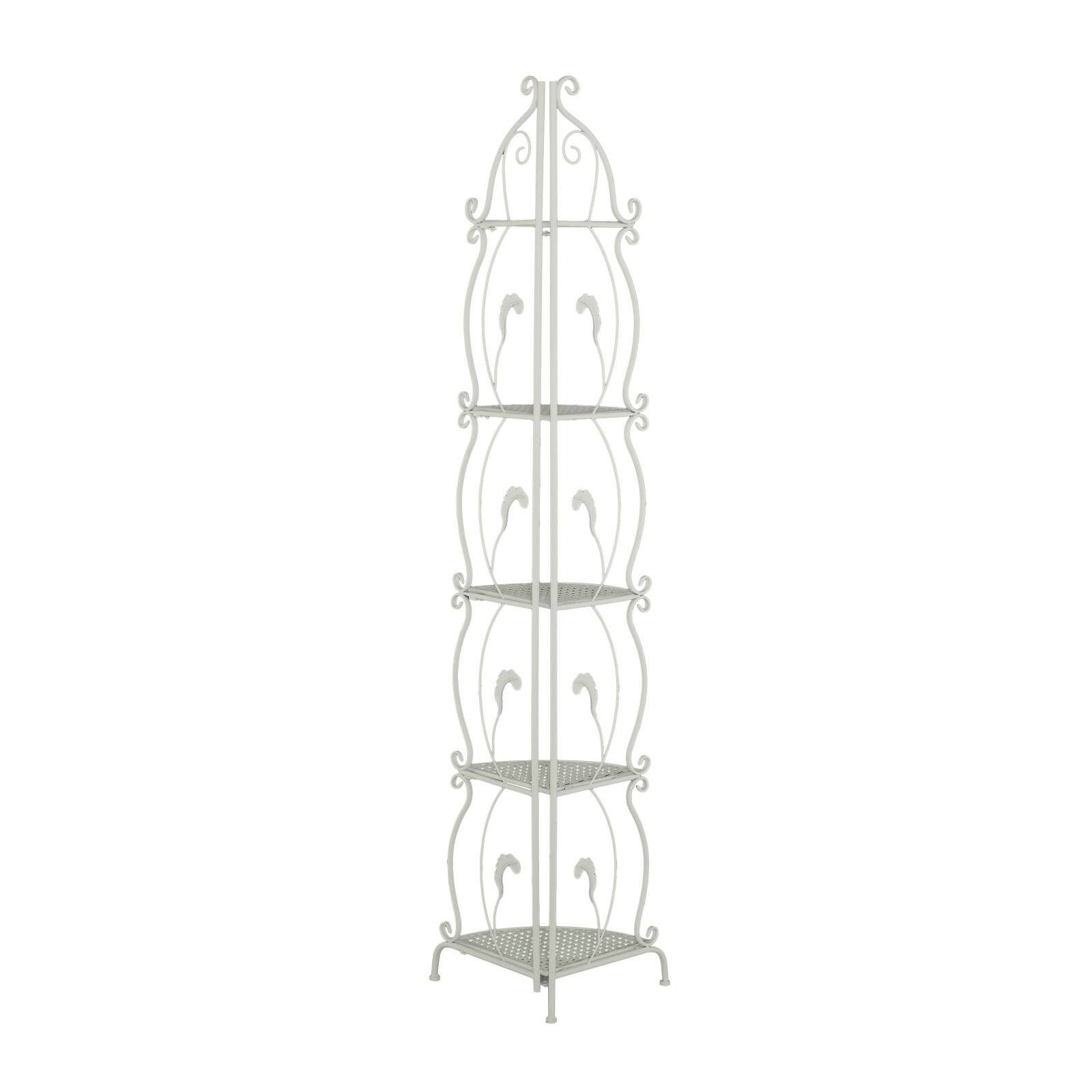 White Iron French Country Bakers Rack, 71
