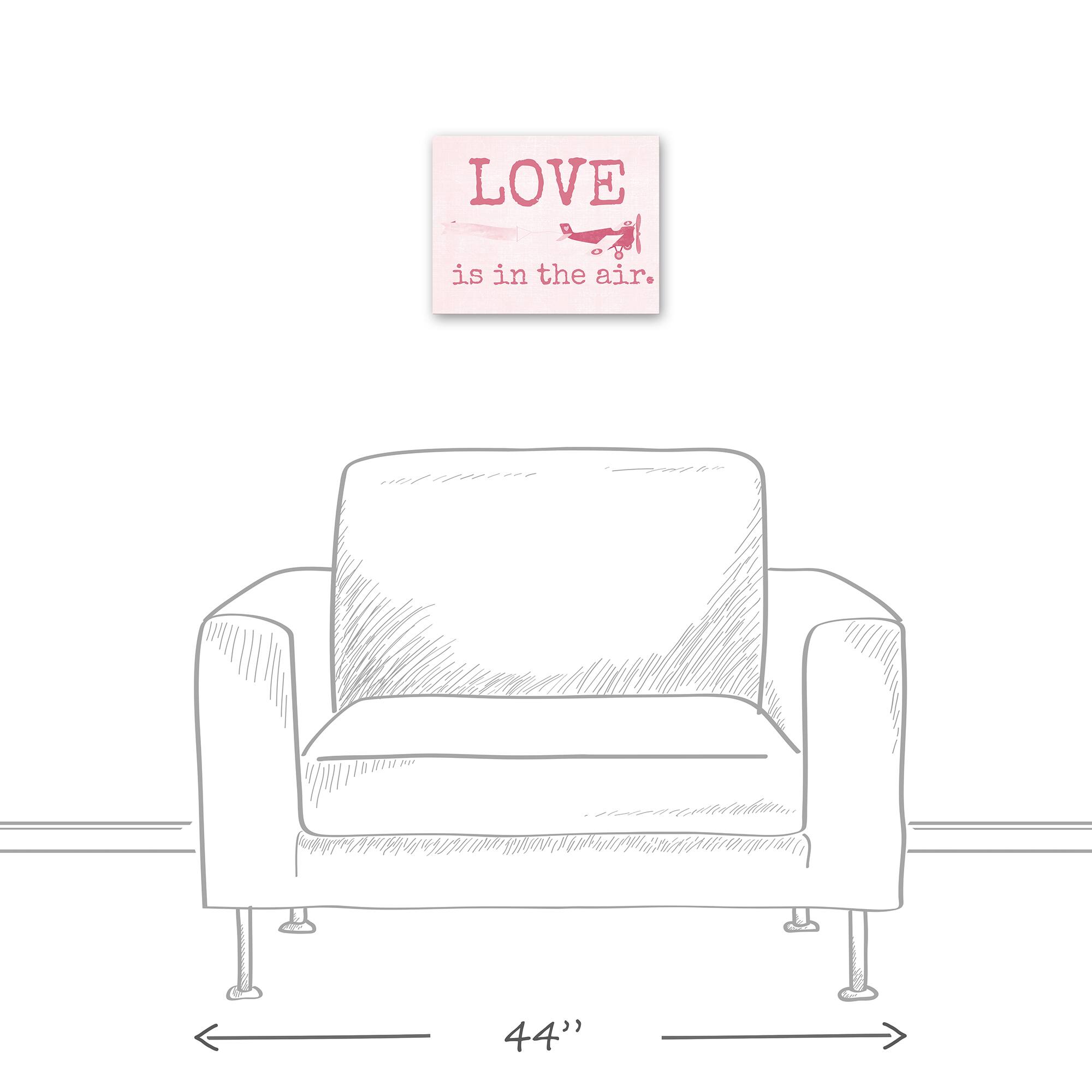 Love Is In The Air 14&#x22; x 11&#x27; Canvas Wall Art