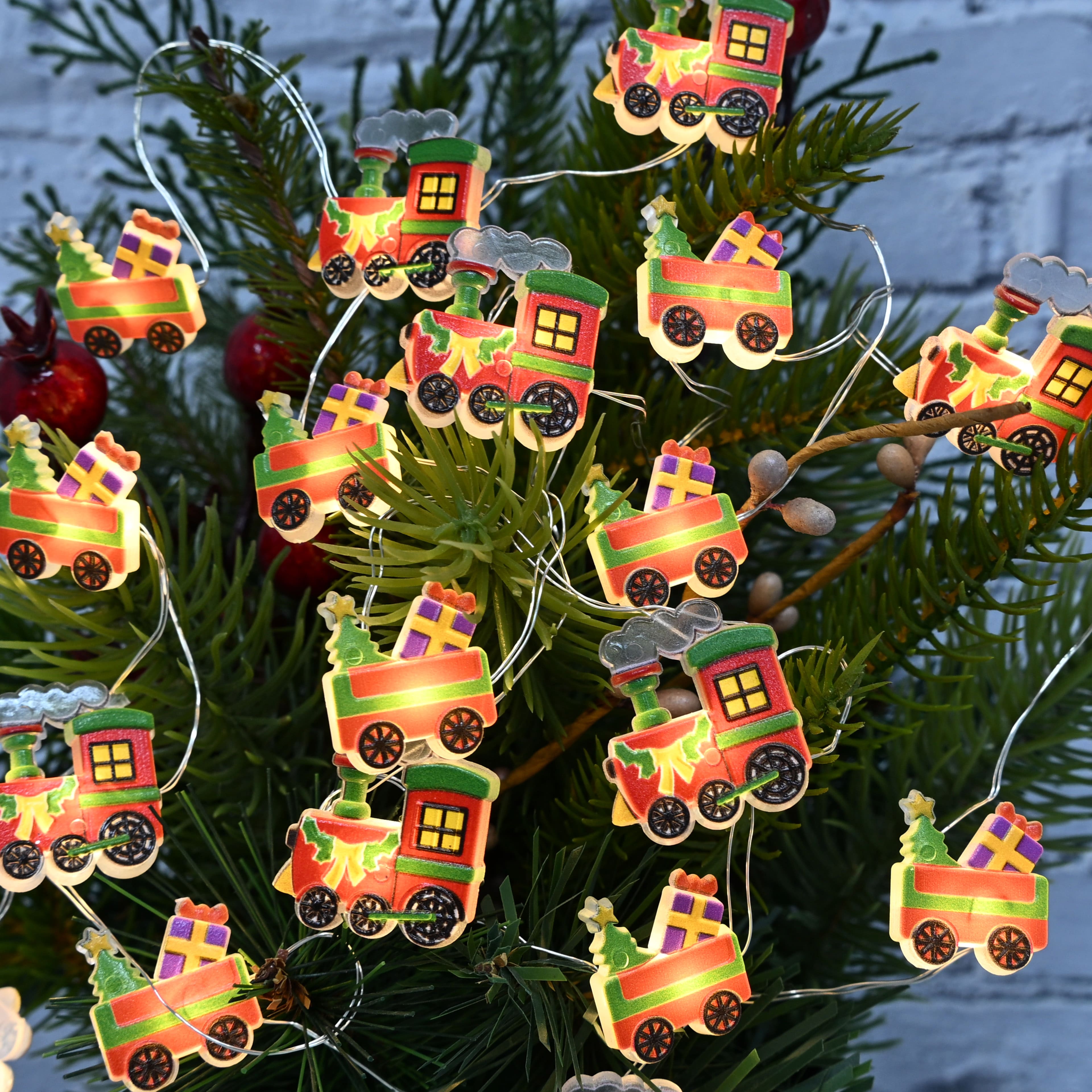 18ct. Warm White LED Train String Lights on Silver Wire by Ashland&#xAE;