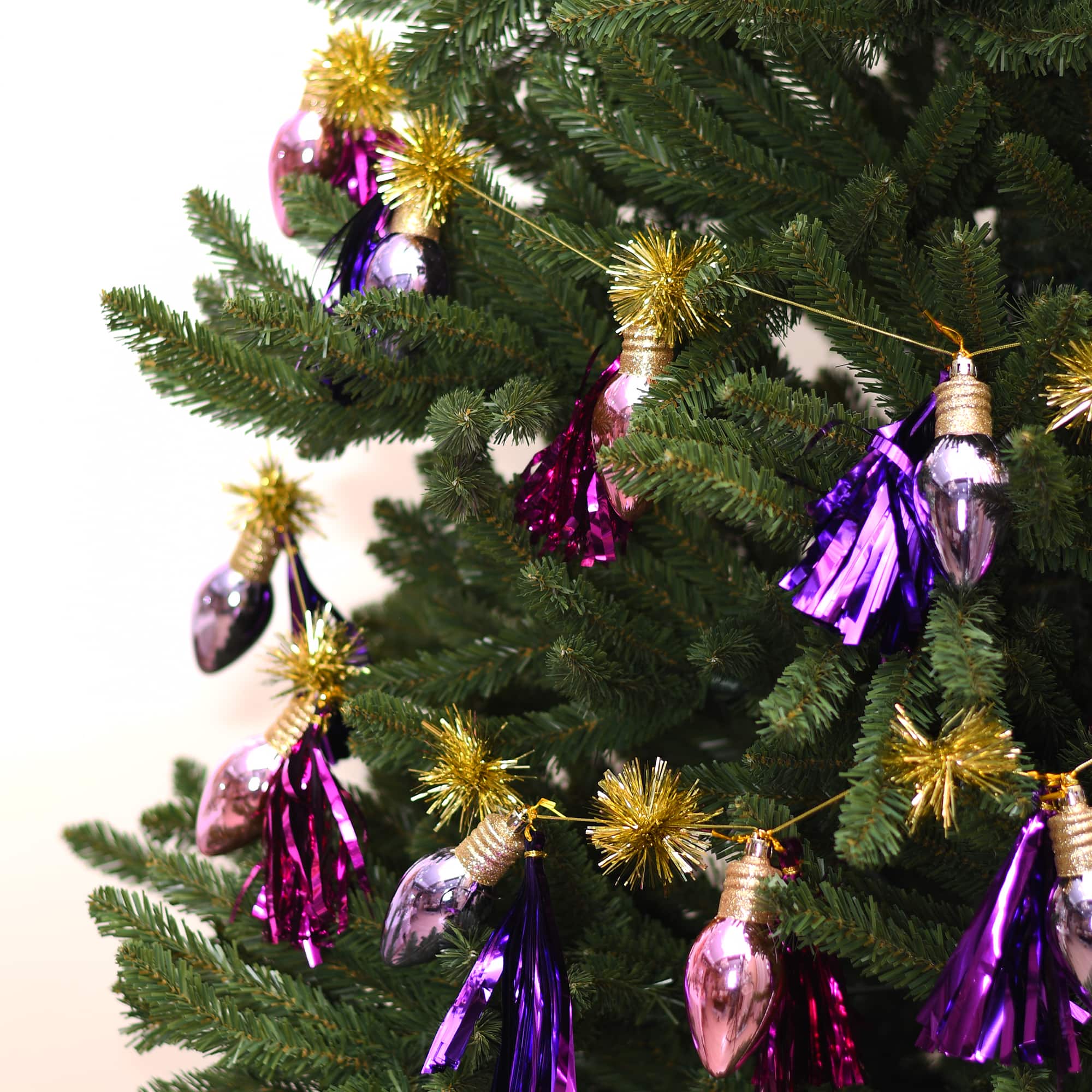 6ft. Pink &#x26; Purple Light Bulbs Garland by Ashland&#xAE;