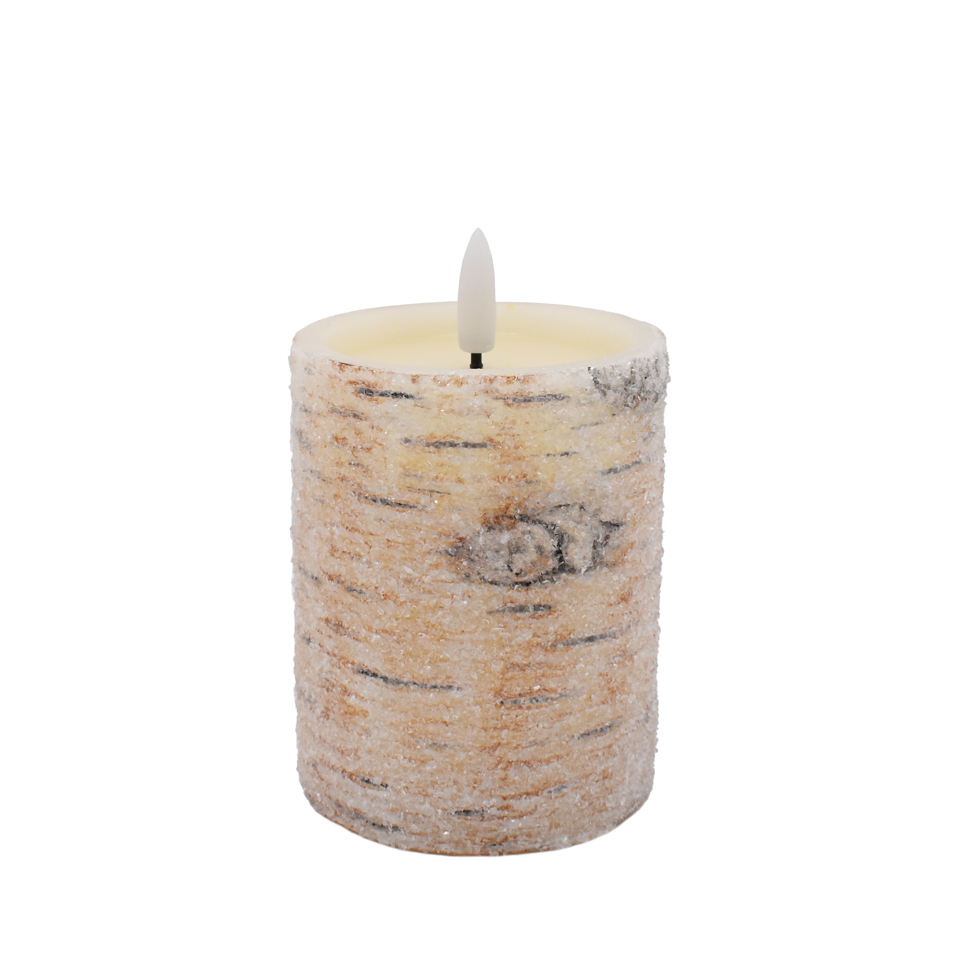 Birch LED Wax Pillar Candle by Ashland&#xAE;