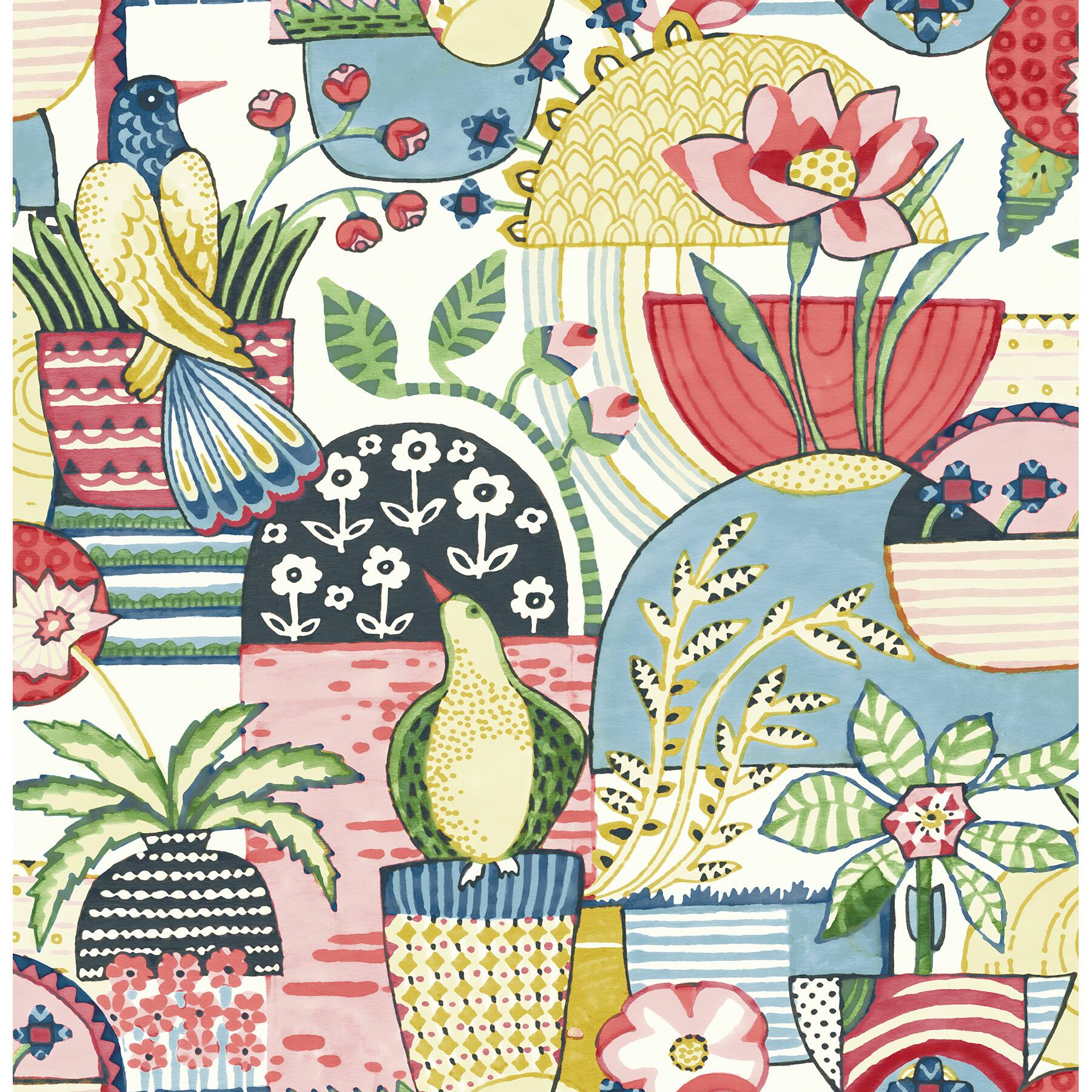 Caroline et Bettina Multicolor Avriel Peel & Stick Wallpaper