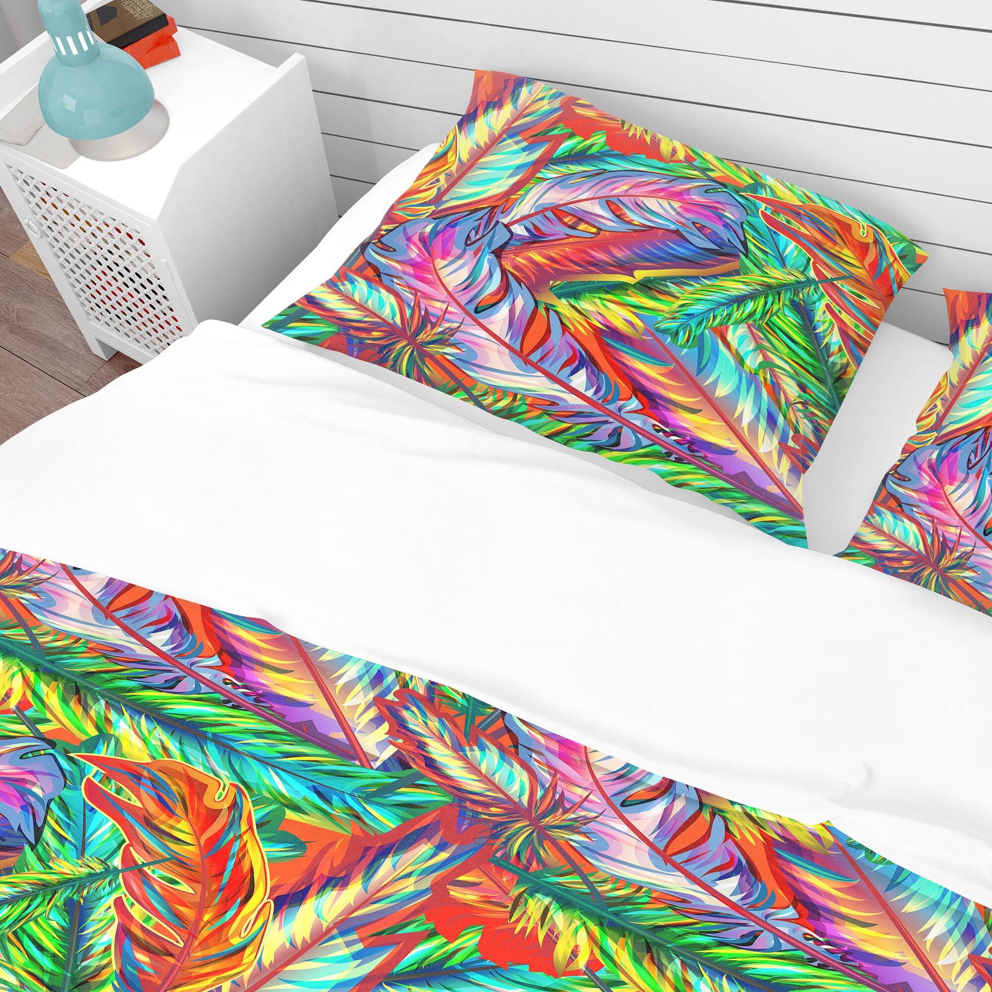 Designart &#x27;Bright Texture&#x27; Southwestern Bedding Set - Duvet Cover &#x26; Shams