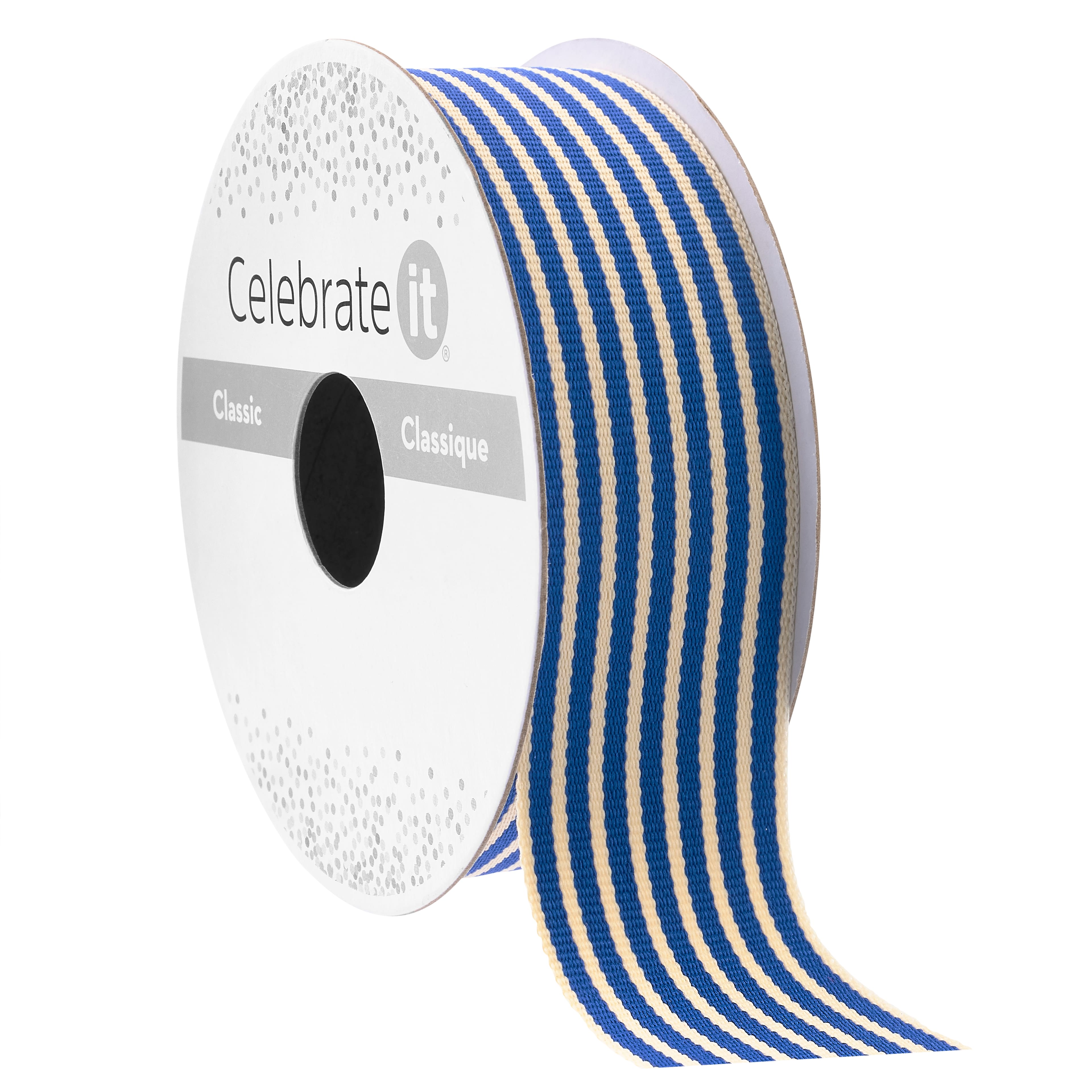1&#x22; x 5yd. Striped Ribbon by Celebrate It&#xAE; Classic