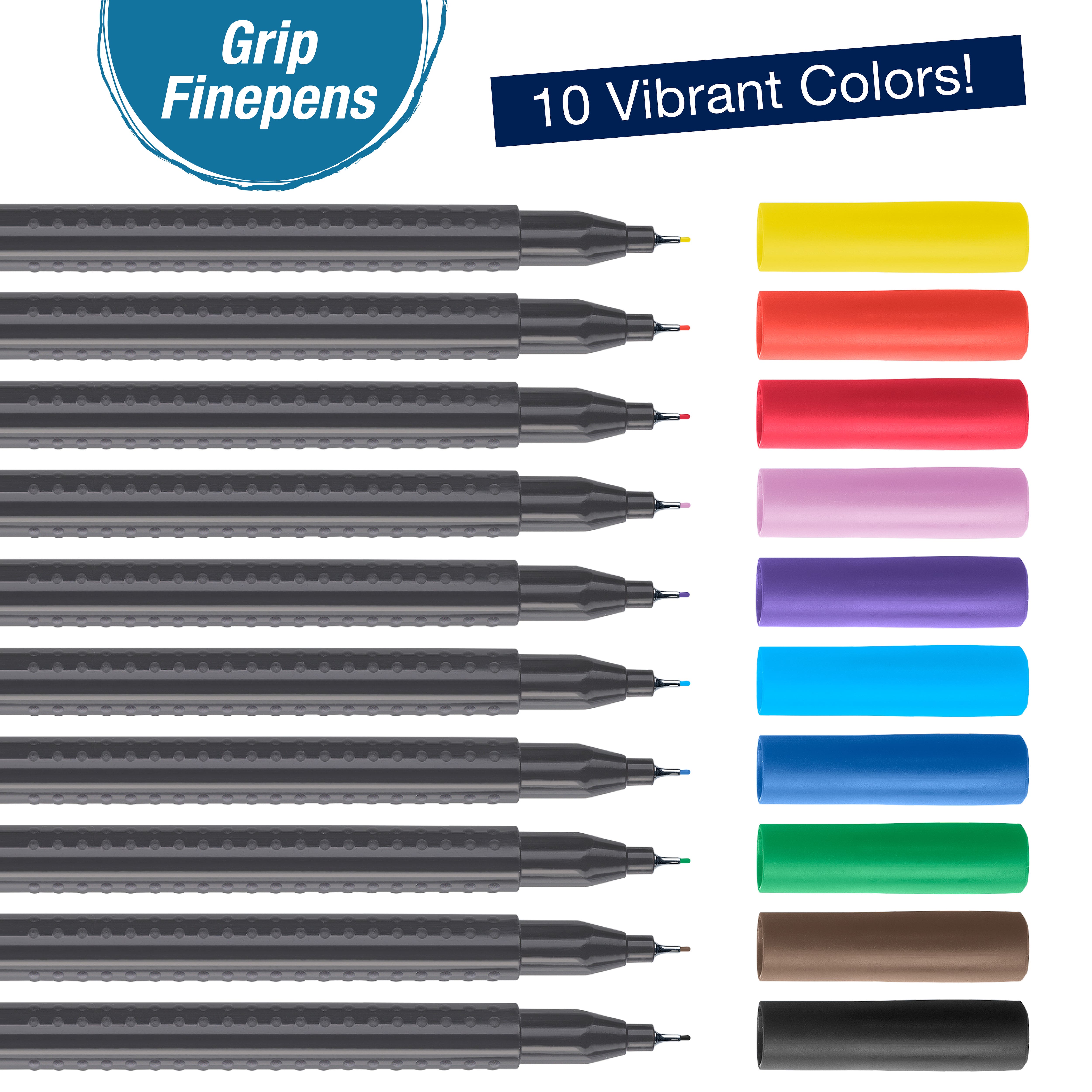 Faber-Castell® 10 Colour Grip Finepen Set