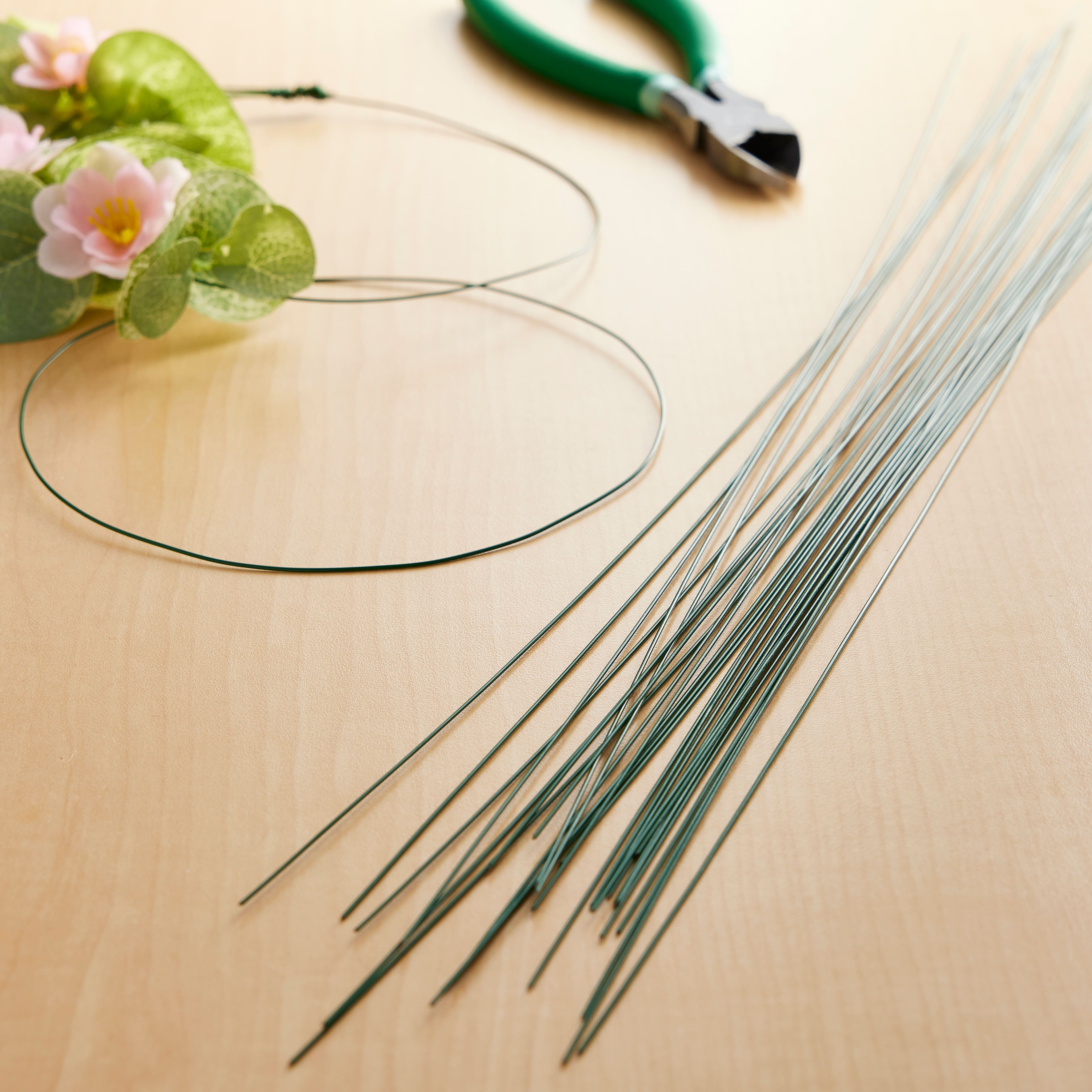 Party Favors & Supplies :: Floral Supplies :: Floral Wire :: 20 Gauge Green  Floral Paddle Wire 4 oz