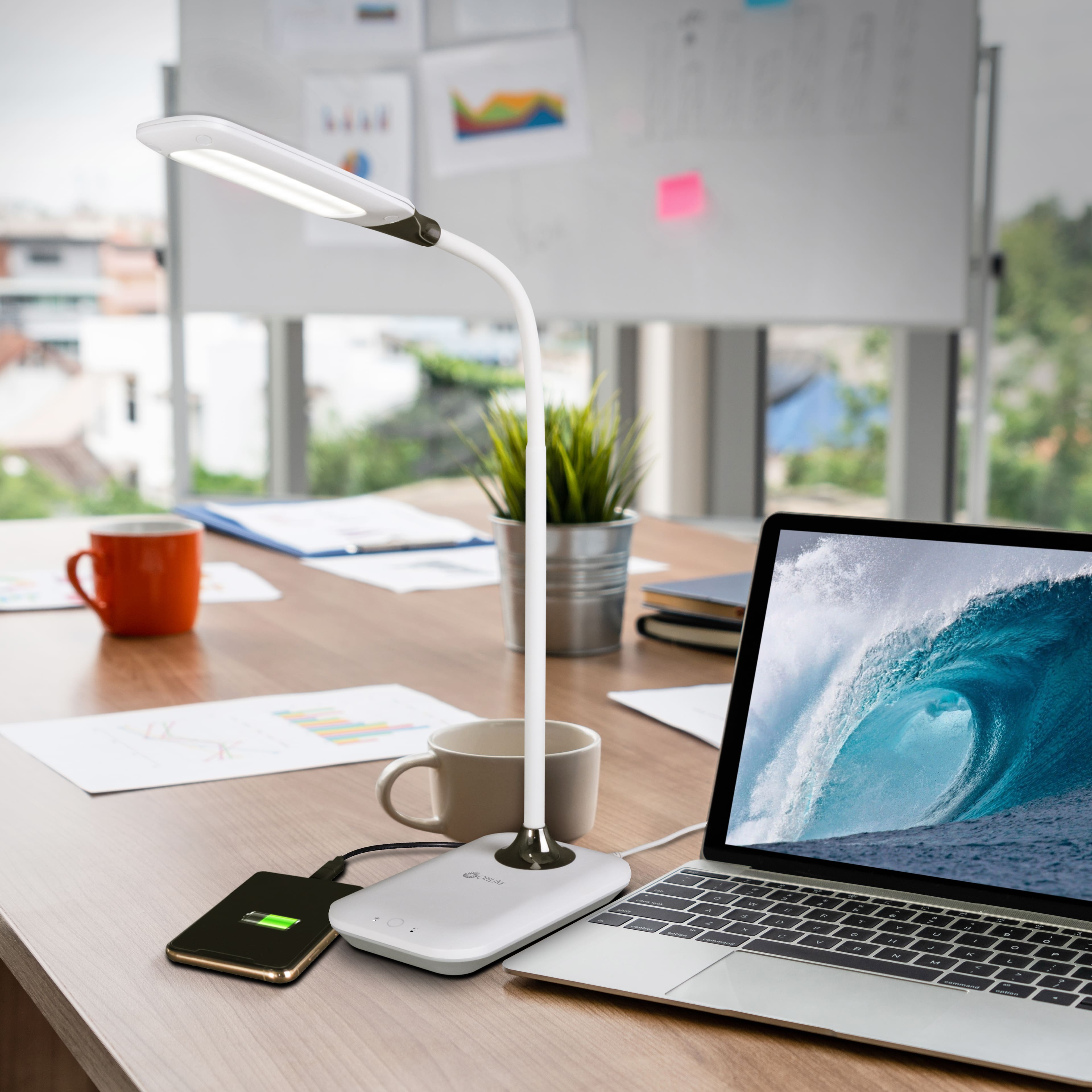 Ottlite Enhance LED Sanitizing Desk Lamp