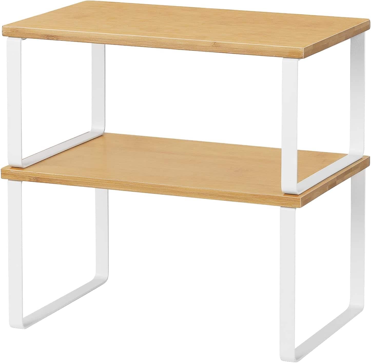 Bamboo Kitchen Cabinet & Counter Shelf Organizer