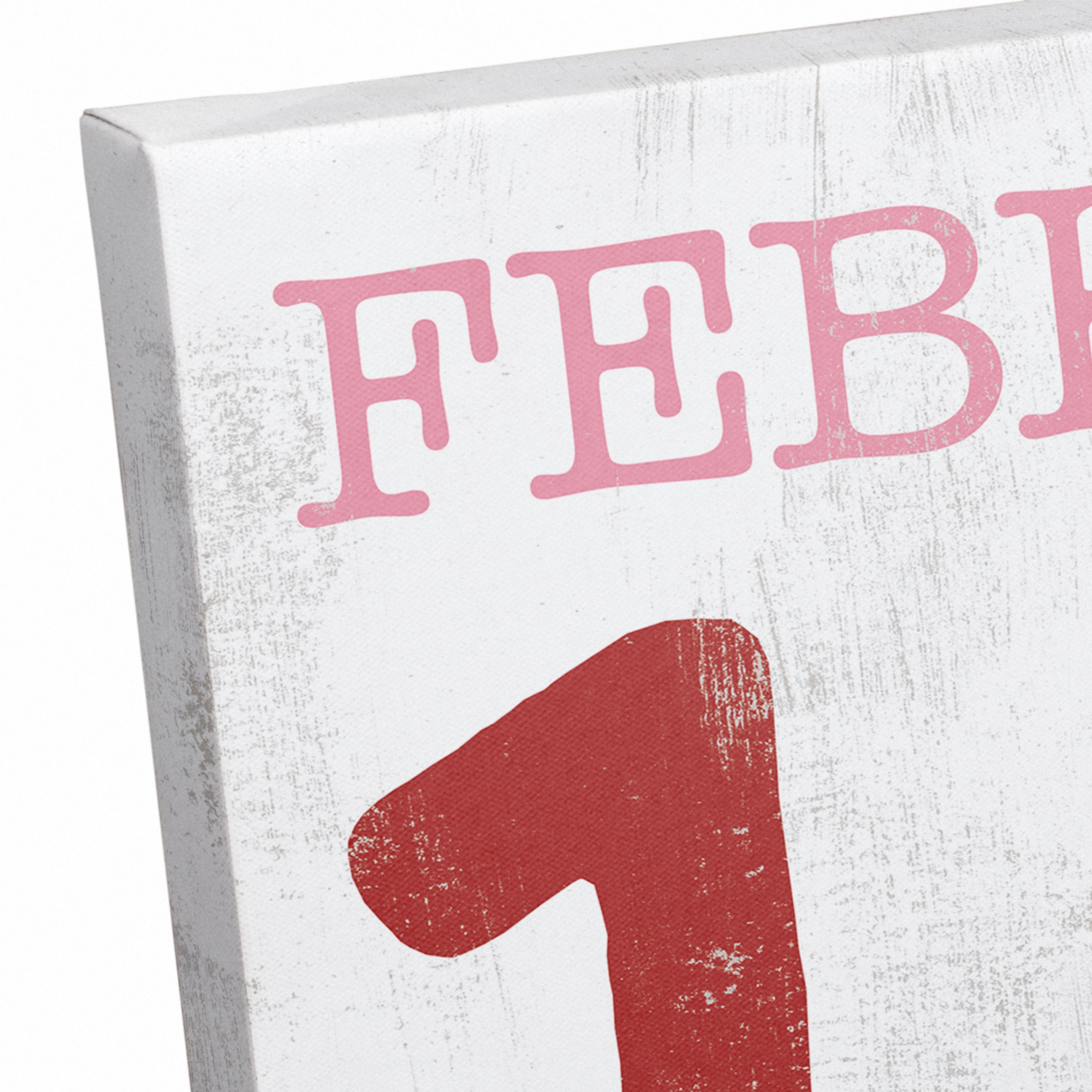 February Valentine&#x27;s Date Canvas Wall Art