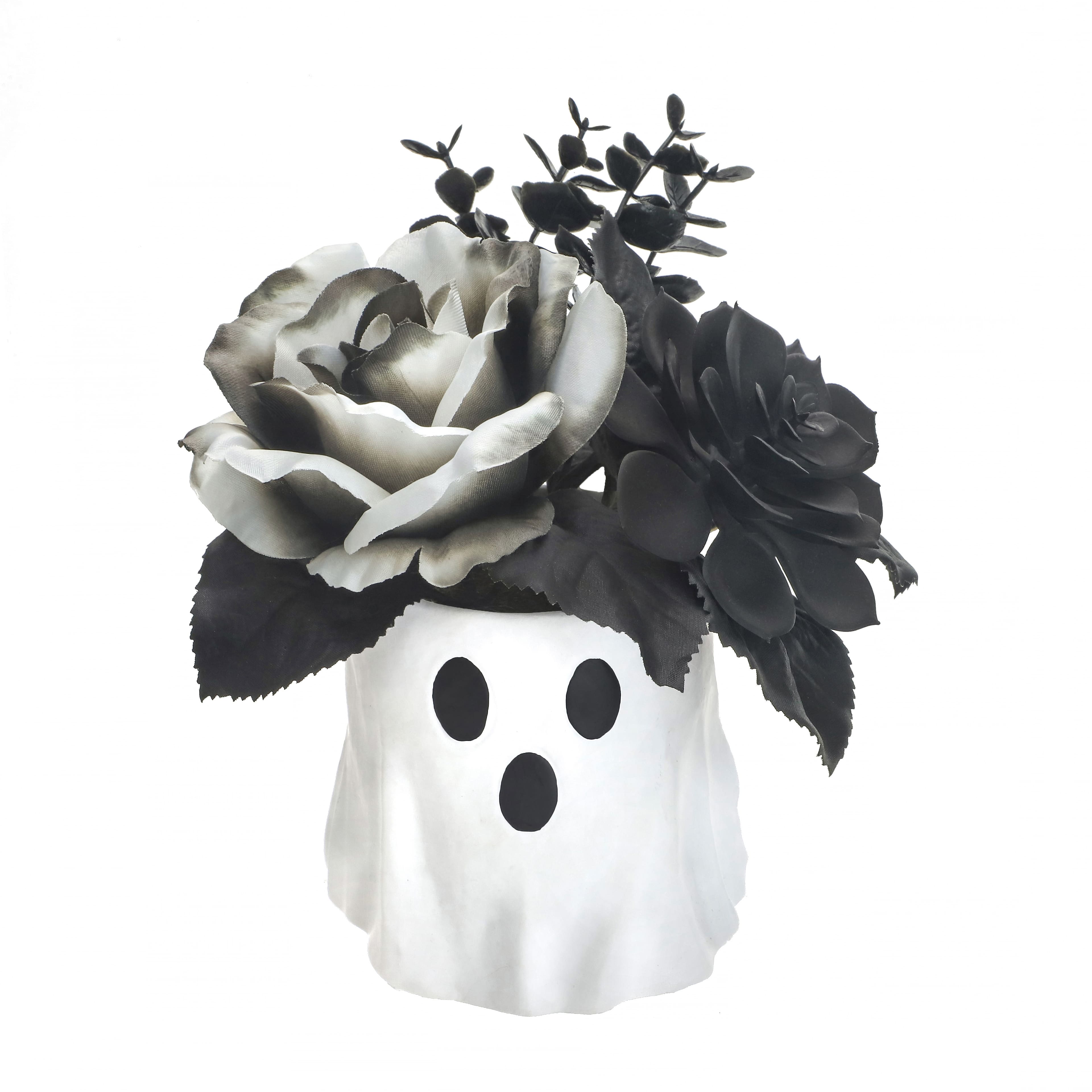 6.5&#x22; Potted Rose &#x26; Succulent in Ghost by Ashland&#xAE;