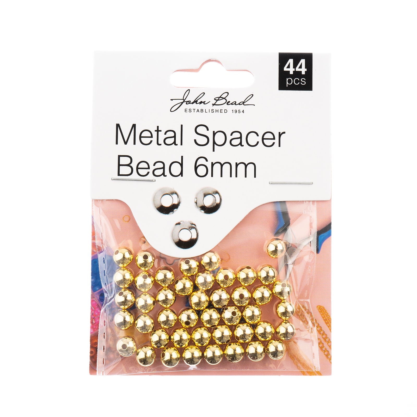 John Bead Must Have Findings 6mm Metal Spacer Beads