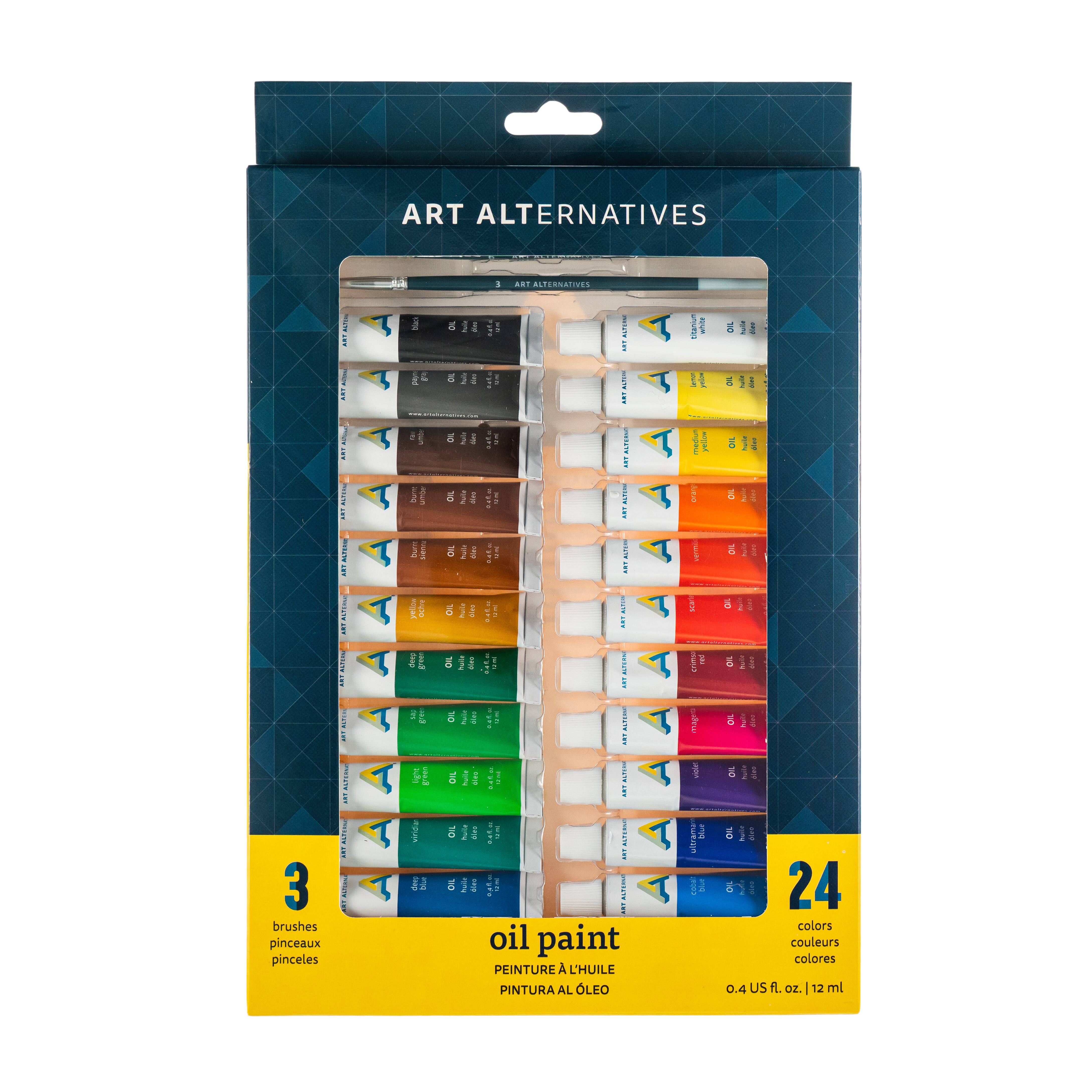 Art Alternatives Economy Oil 24Color Paint Set, 12mL Tubes Michaels