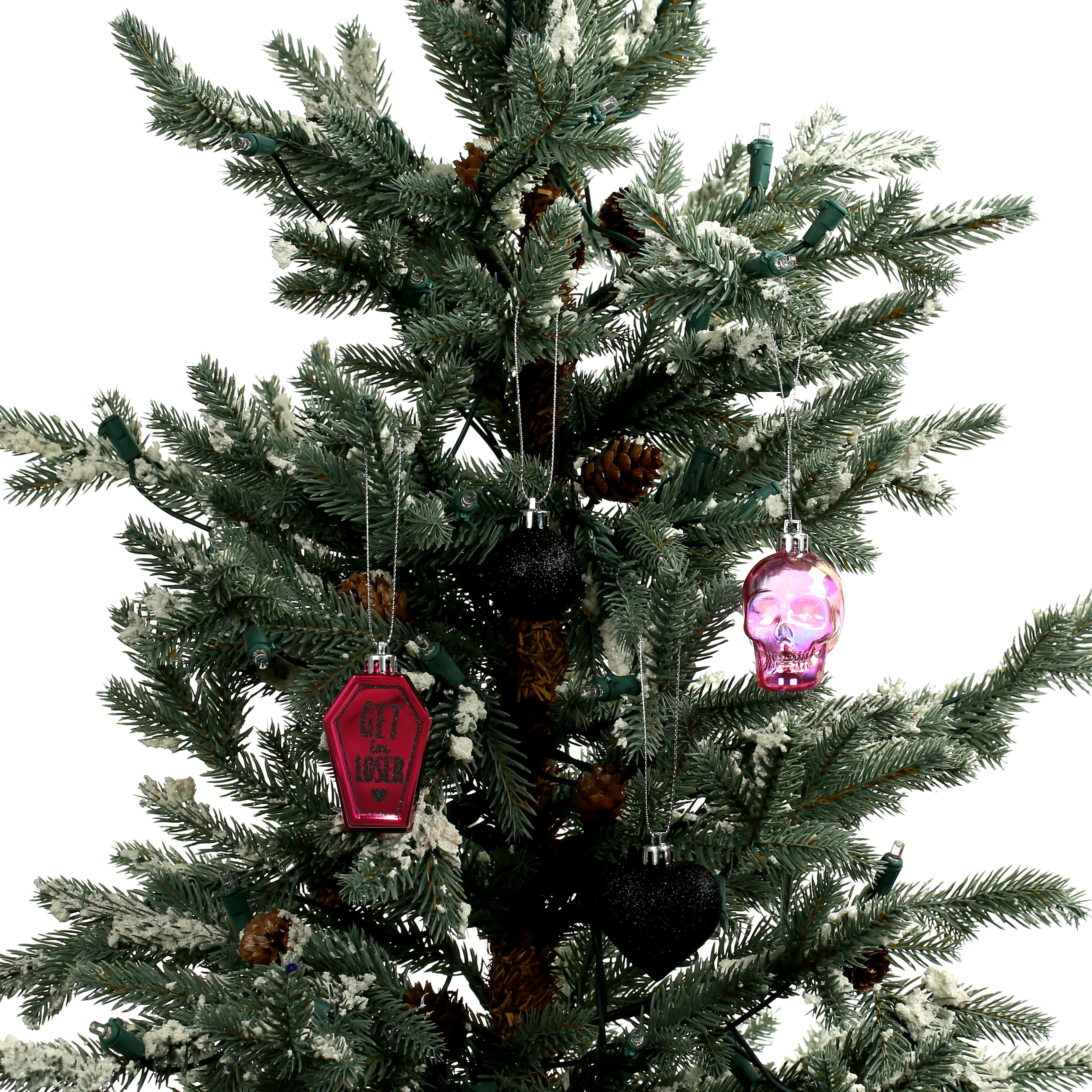 Pink Skulls 6 Piece Plastic Ornament Set by Ashland&#xAE;
